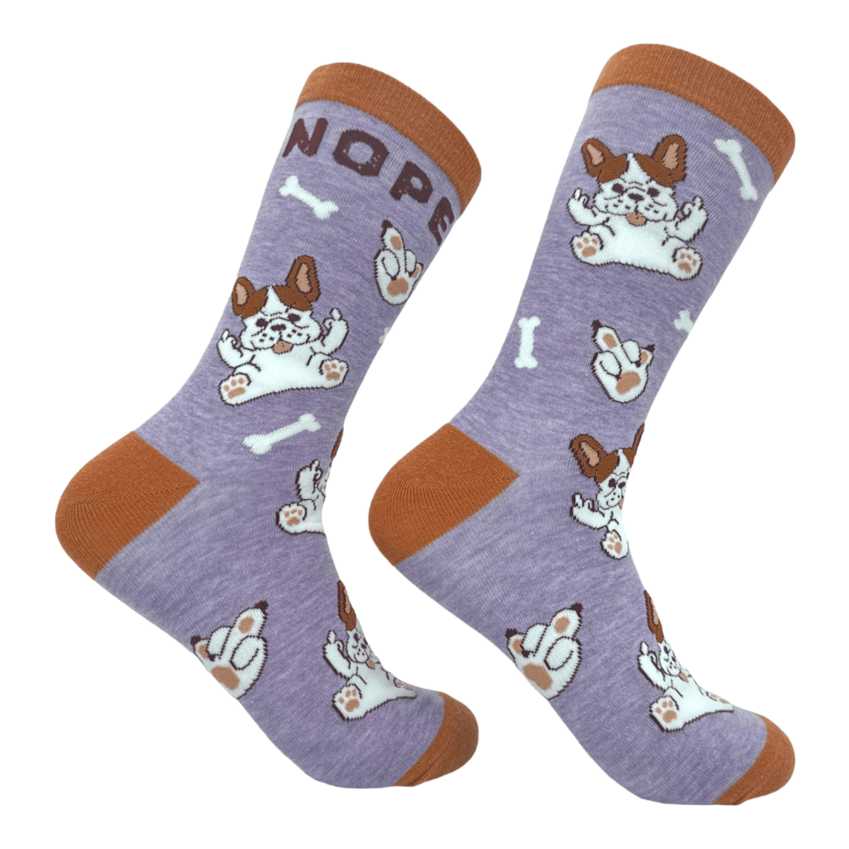 Women&#39;s Nope Dog Socks  -  Crazy Dog T-Shirts