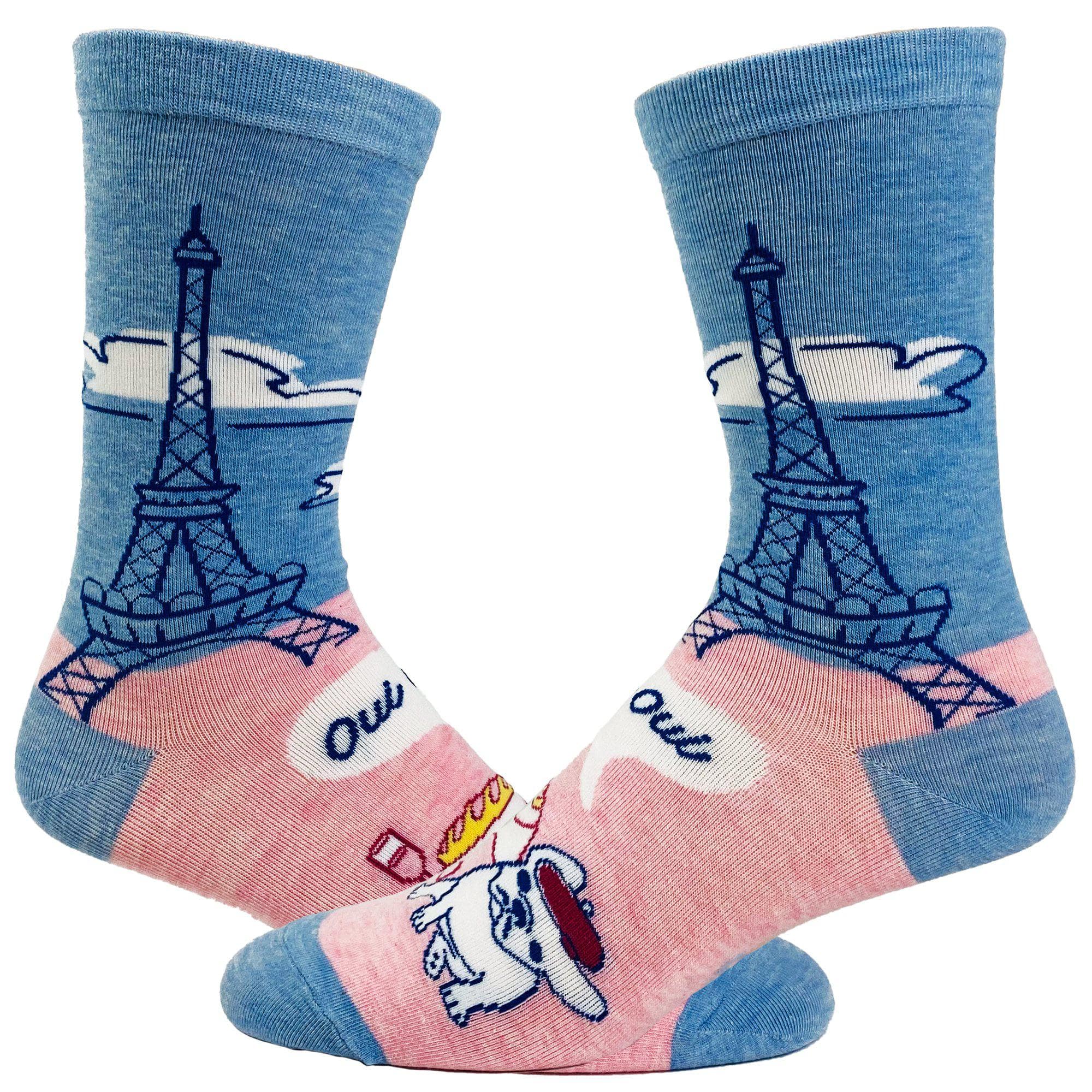 Women's Oui Oui Socks - Crazy Dog T-Shirts