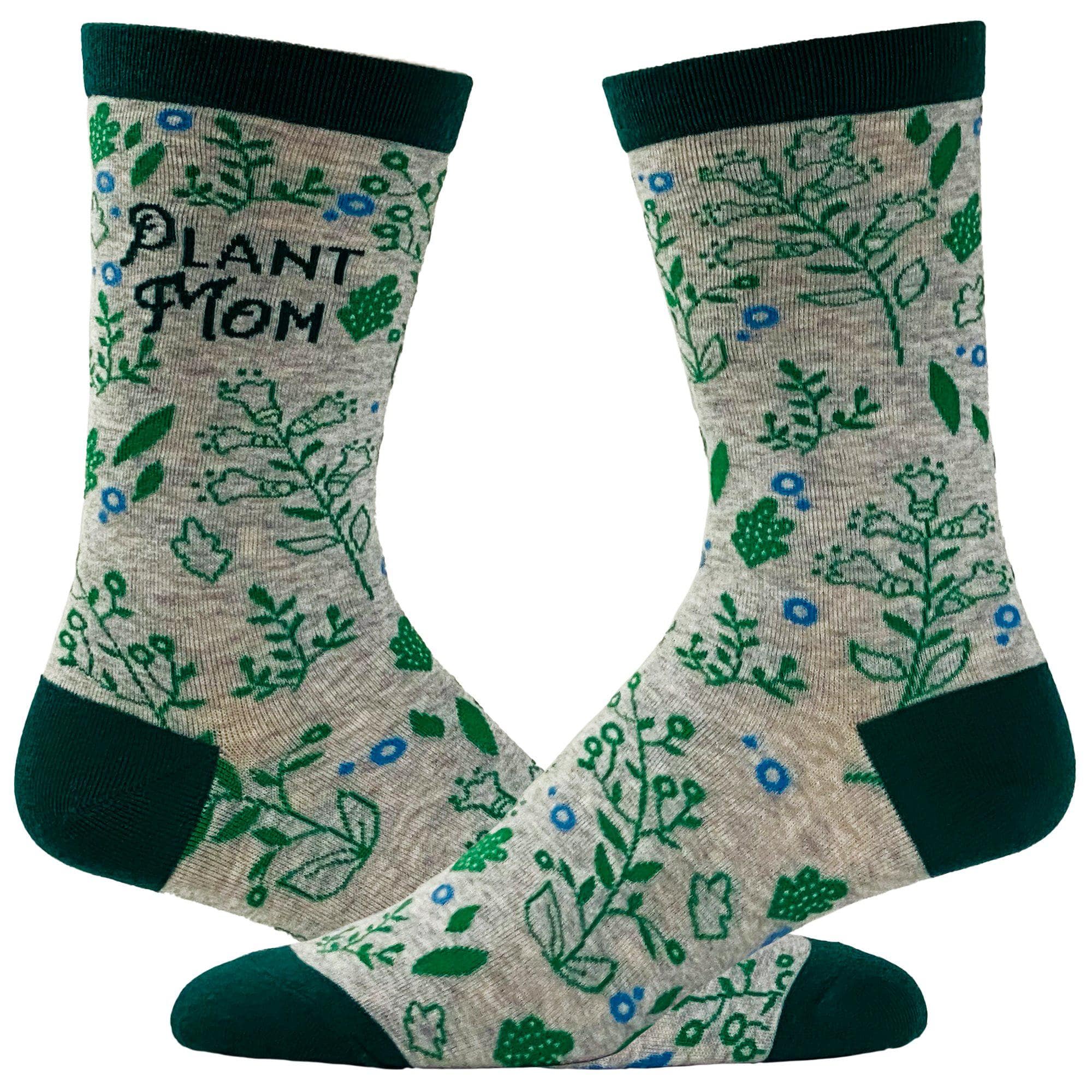 Women's Plant Mom Socks - Crazy Dog T-Shirts