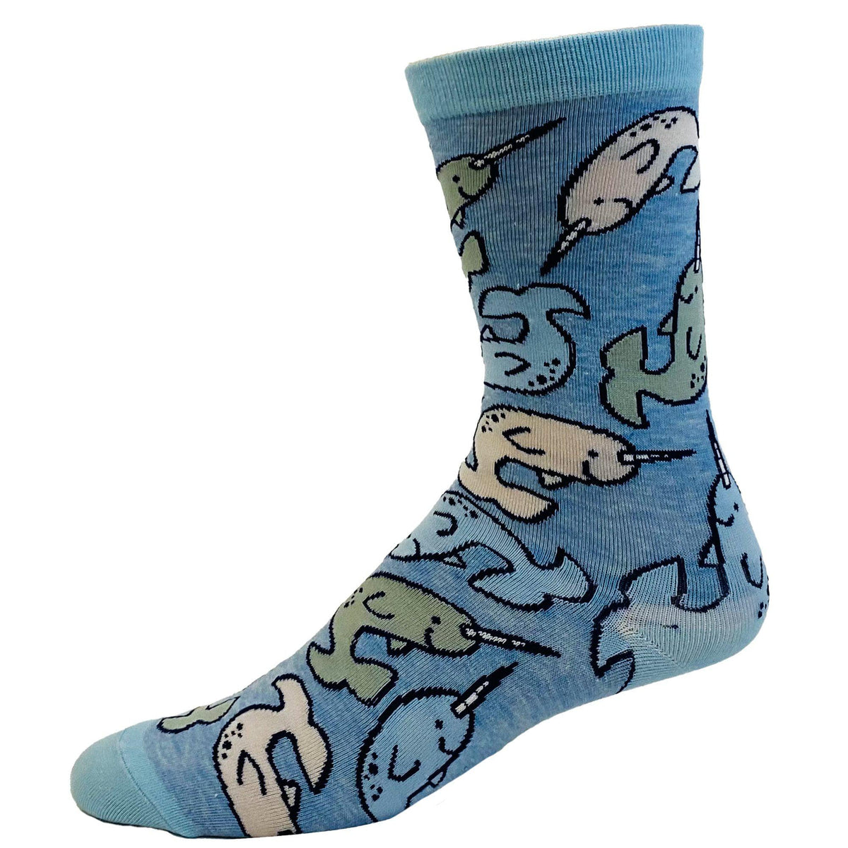 Women&#39;s Save The Narwhals Socks - Crazy Dog T-Shirts