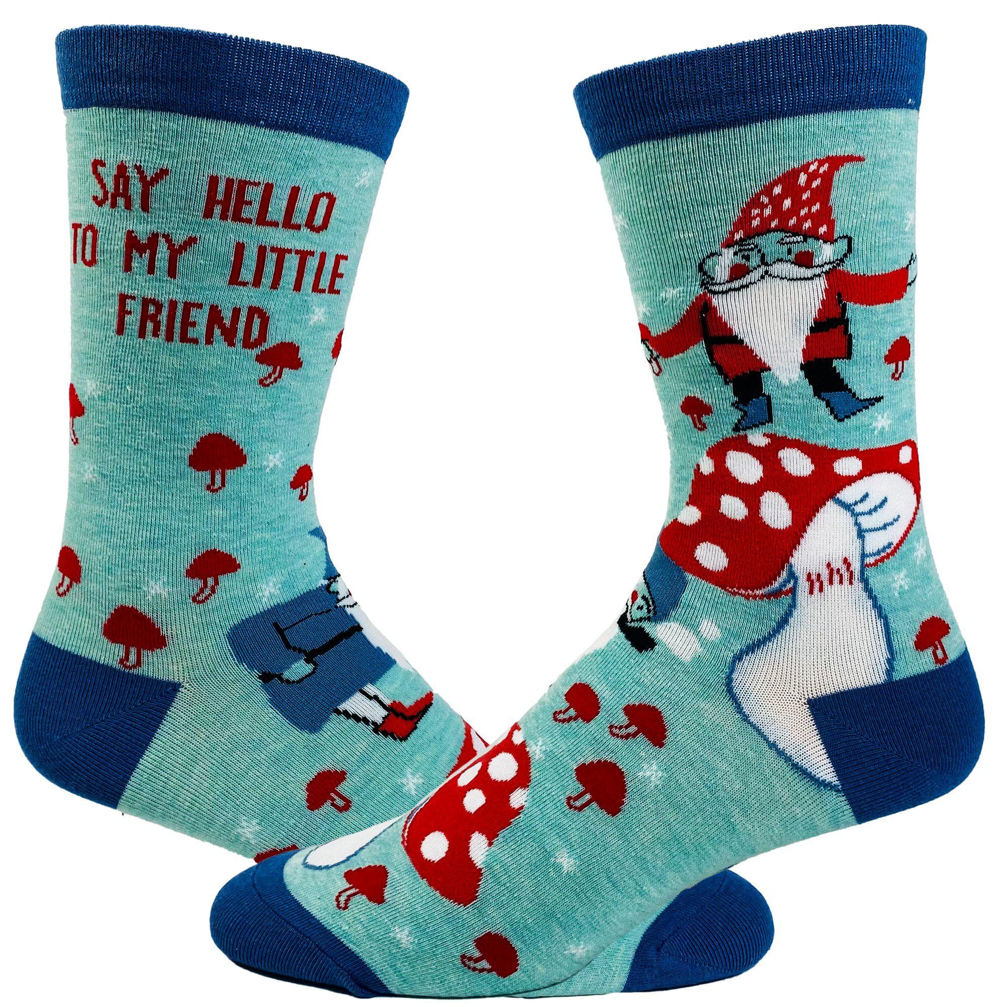 Women's Say Hello To My Little Friend Socks - Crazy Dog T-Shirts