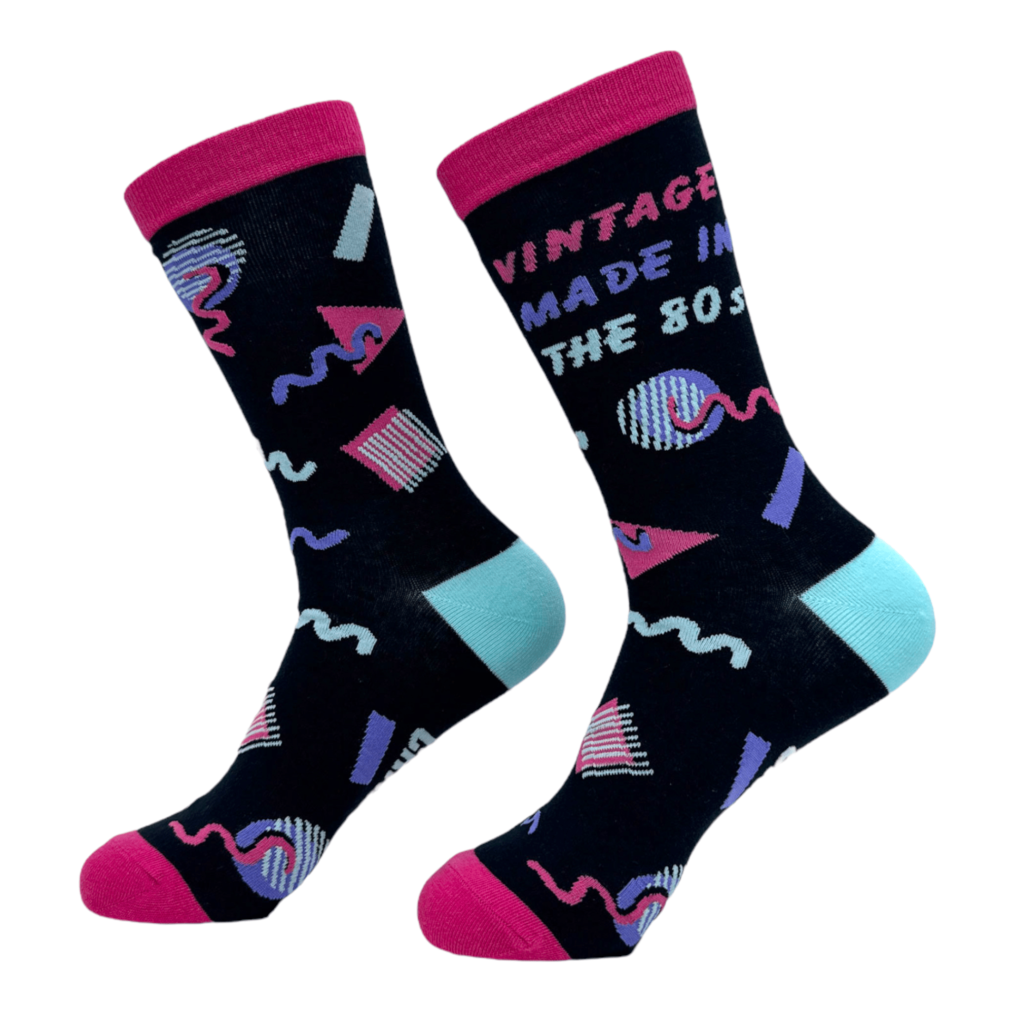 Women's Vintage Made In The 80s Socks  -  Crazy Dog T-Shirts