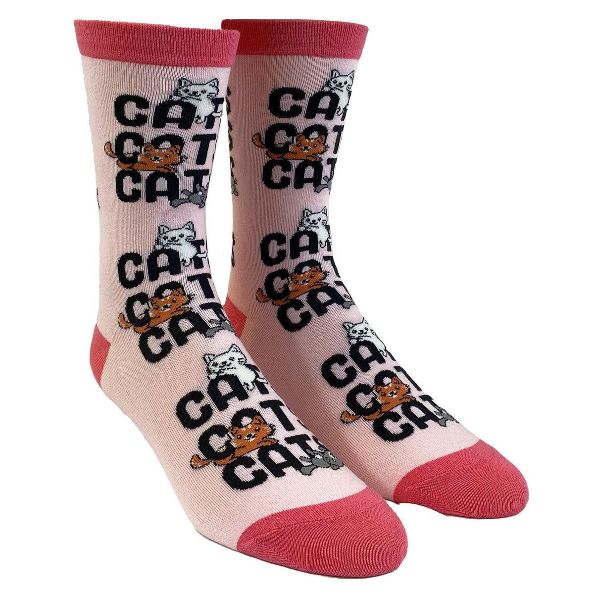 Womens Cats, Cats, Cats Socks - Crazy Dog T-Shirts