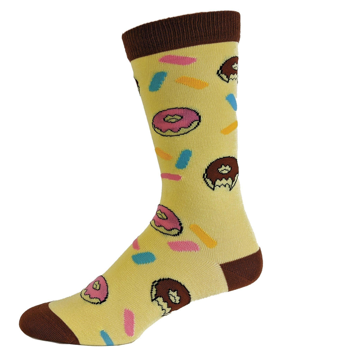 Womens Coffee And Donuts Socks - Crazy Dog T-Shirts