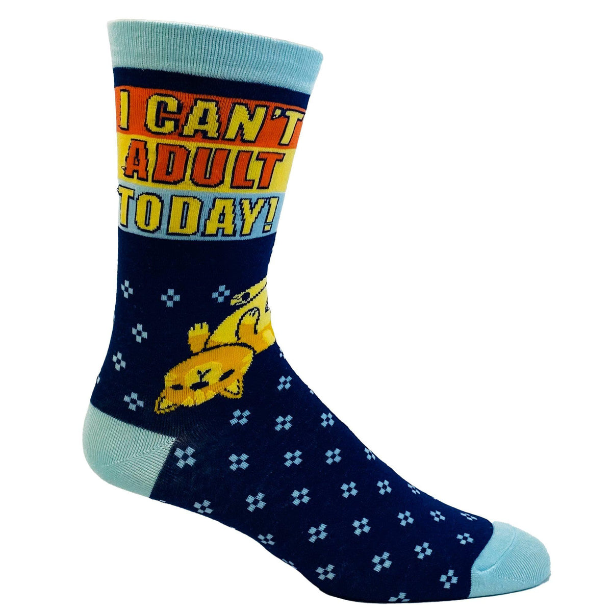 Womens I Can&#39;t Adult Today Socks - Crazy Dog T-Shirts