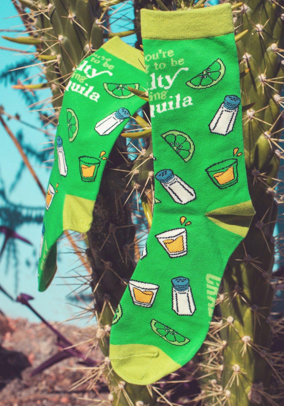 Womens If You&#39;re Gonna Be Salty Bring Tequila Socks - Crazy Dog T-Shirts