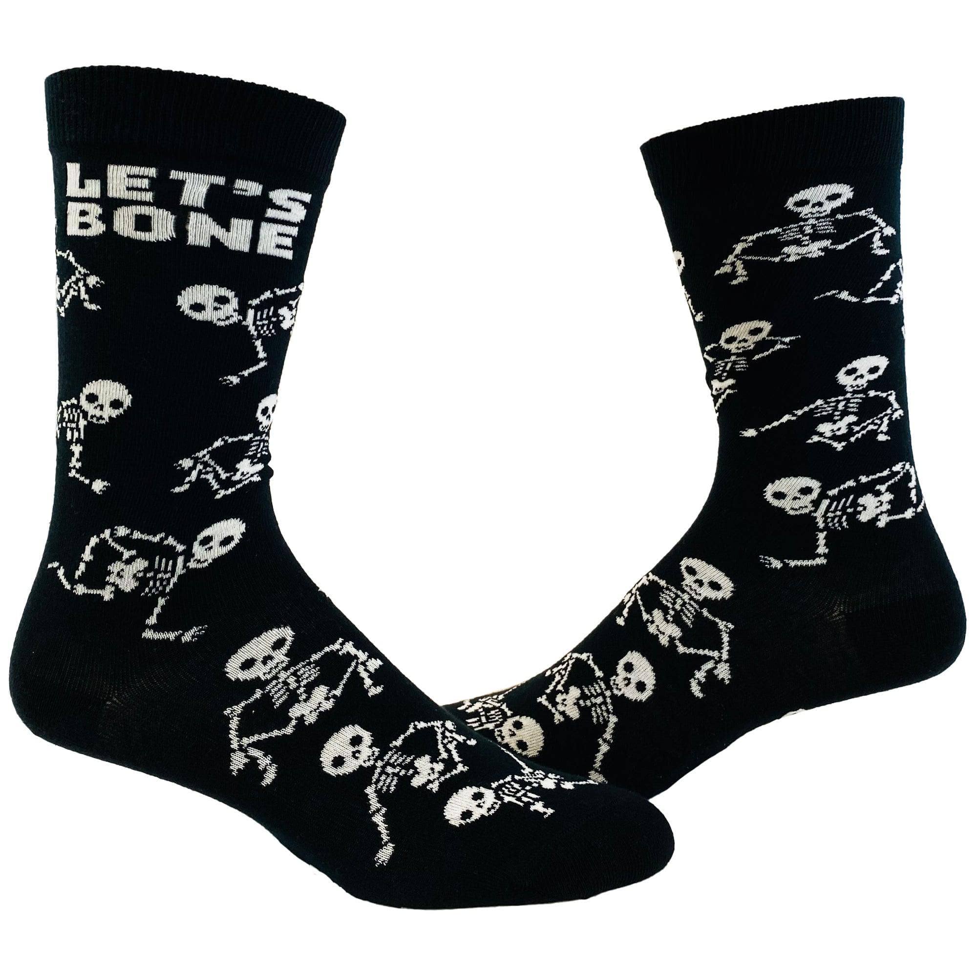 Womens Let's Bone Socks  -  Crazy Dog T-Shirts