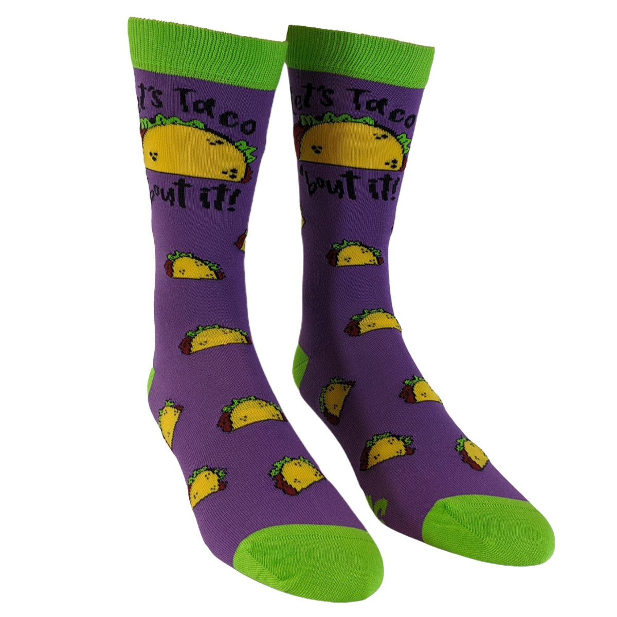 Womens Let&#39;s Taco Bout It Socks - Crazy Dog T-Shirts