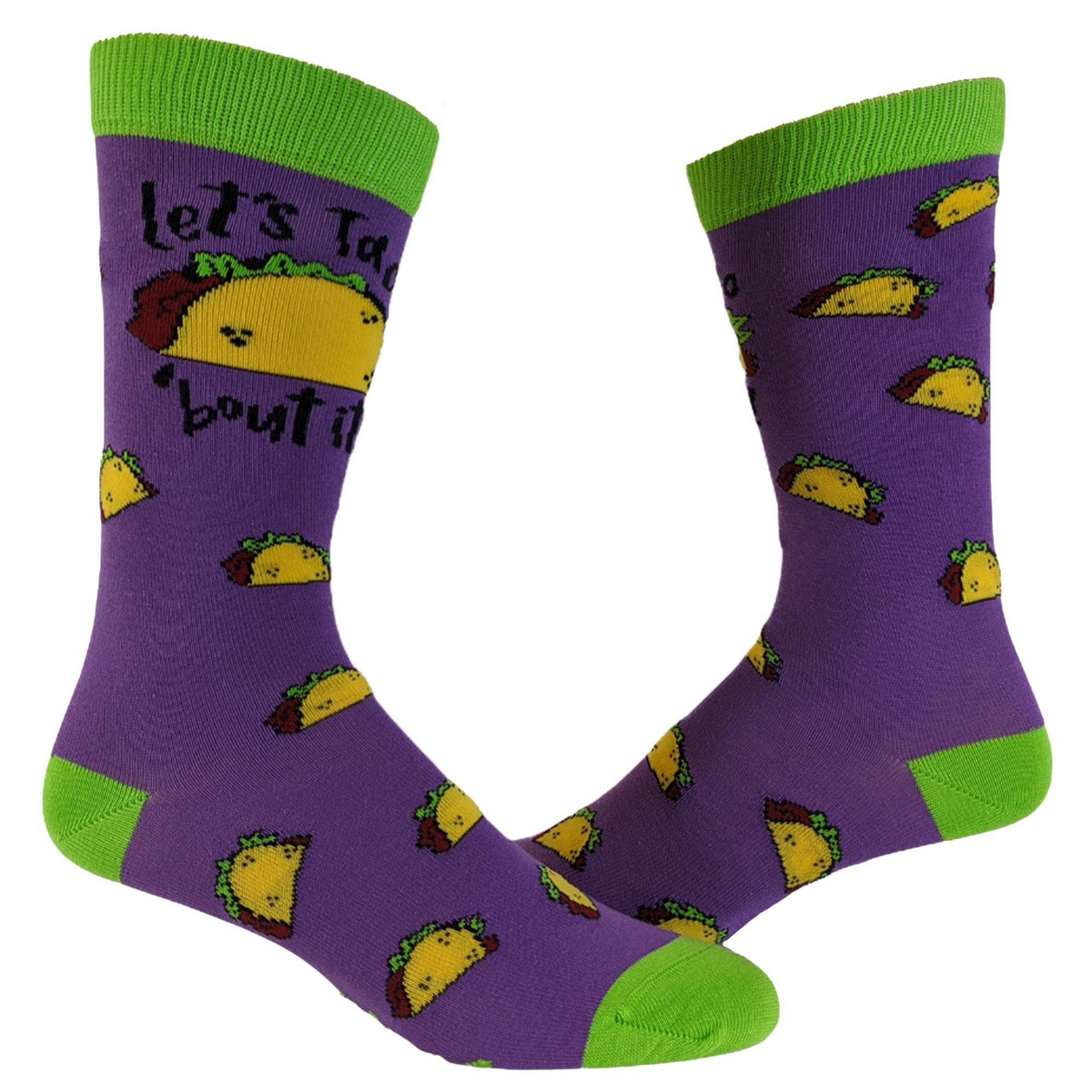 Womens Let&#39;s Taco Bout It Socks - Crazy Dog T-Shirts