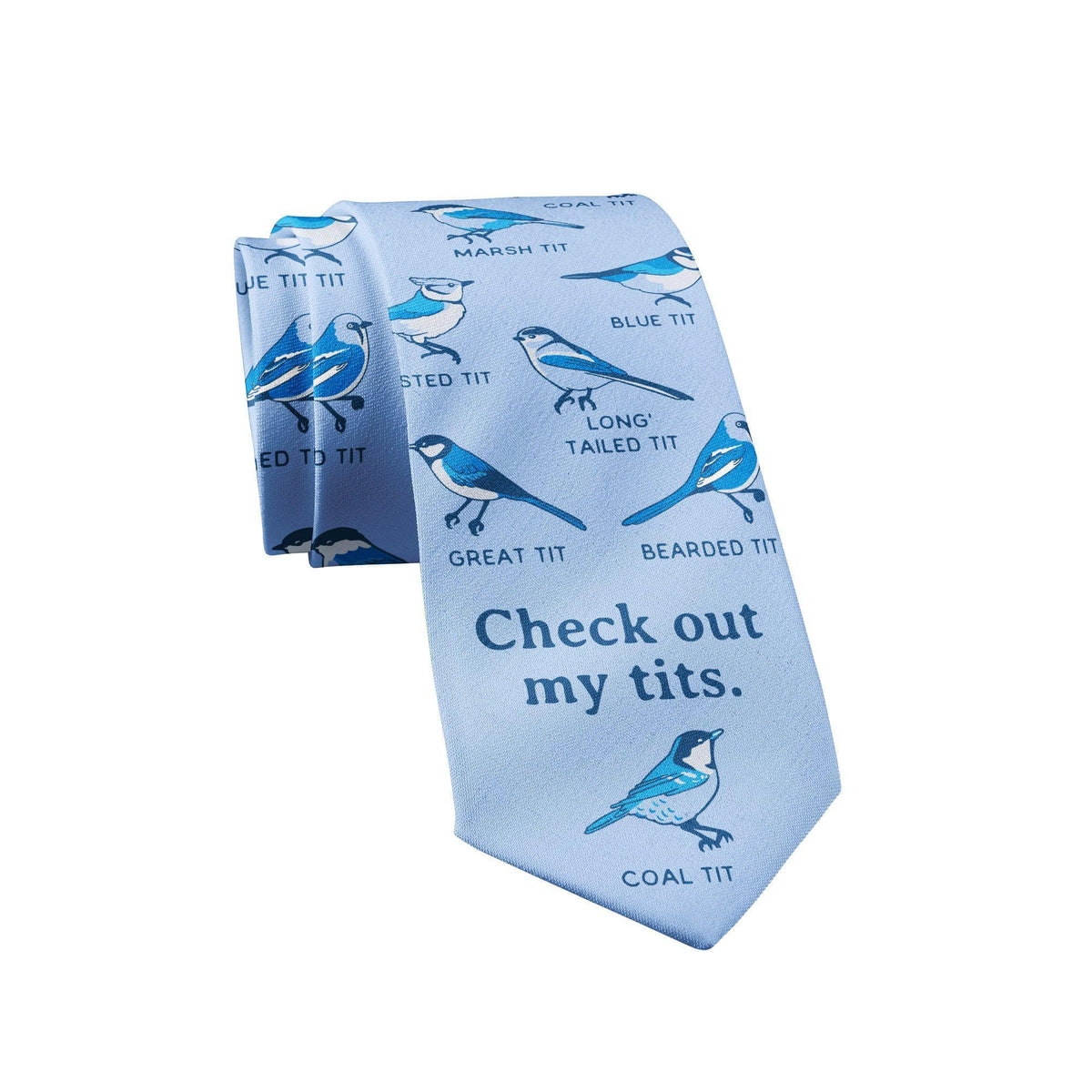 Check Out My Tits Neck Tie - Crazy Dog T-Shirts