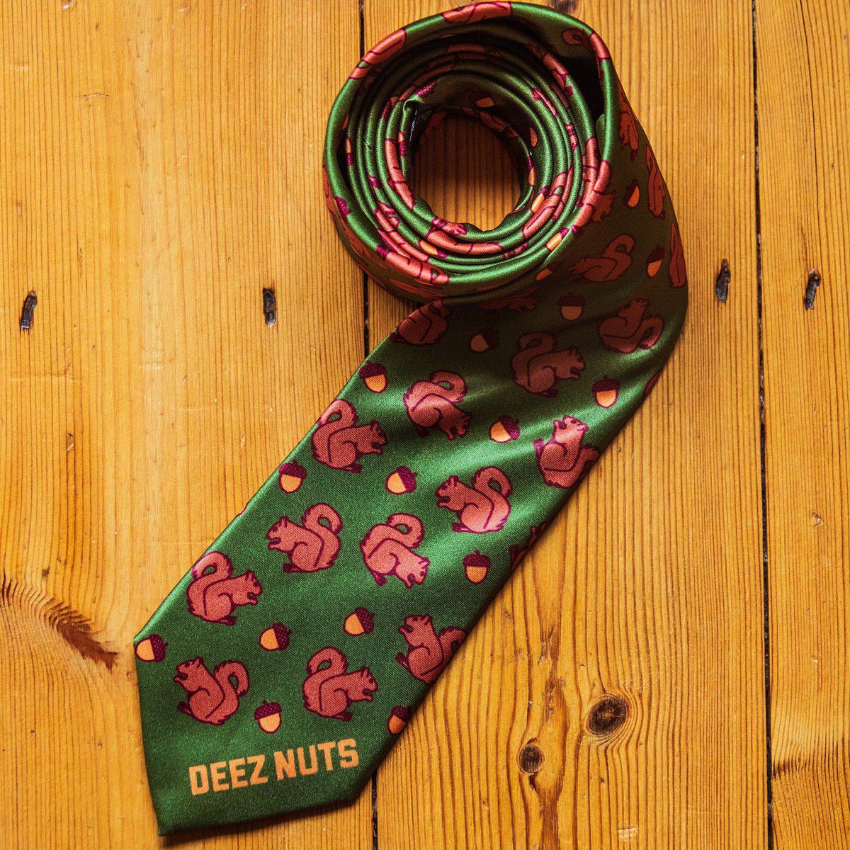 Deez Nuts Squirrel Neck Tie - Crazy Dog T-Shirts