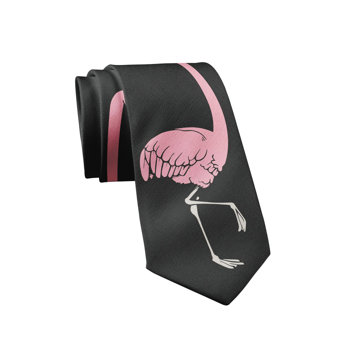Flamingo Neck Tie - Crazy Dog T-Shirts