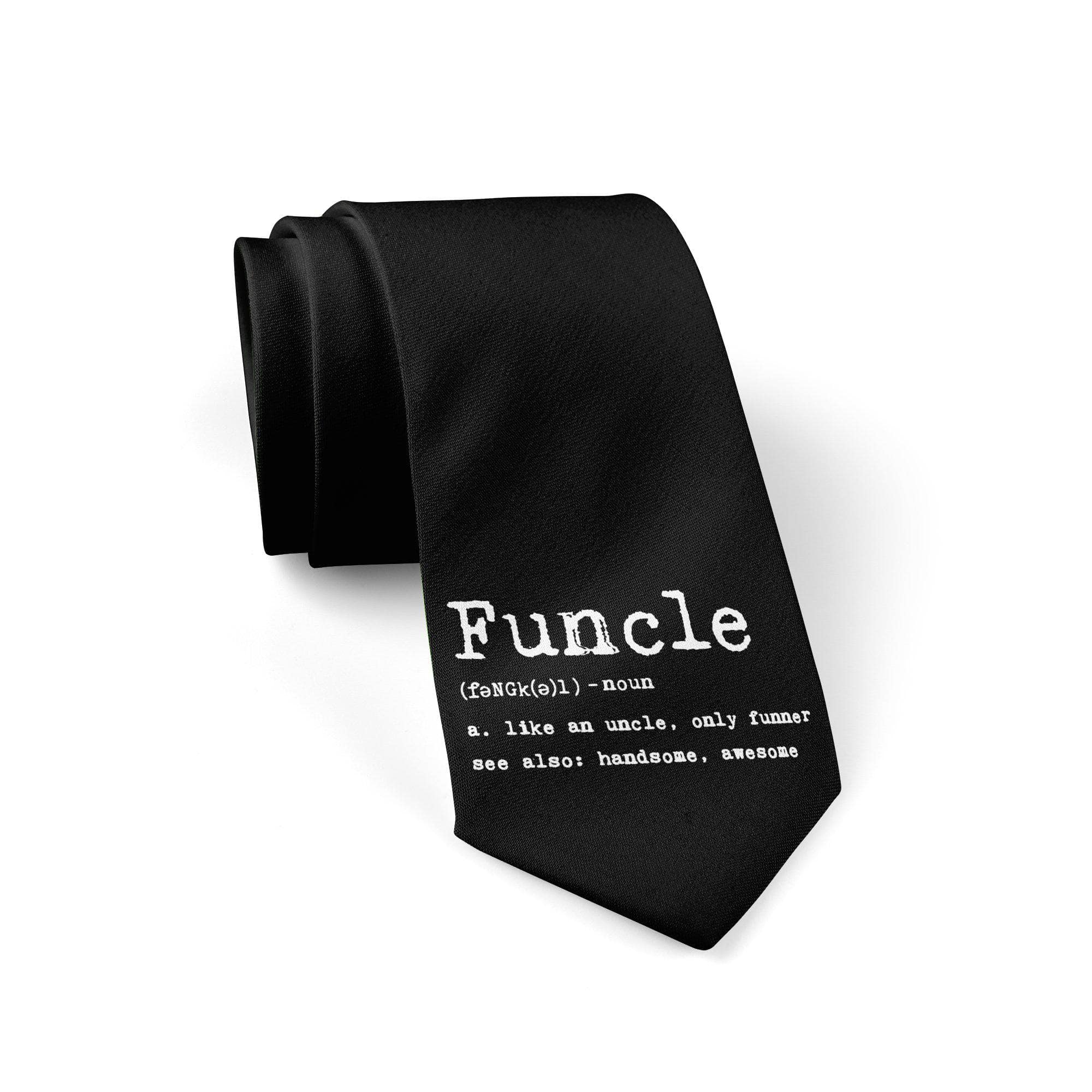 Funcle Definition Neck Tie - Crazy Dog T-Shirts
