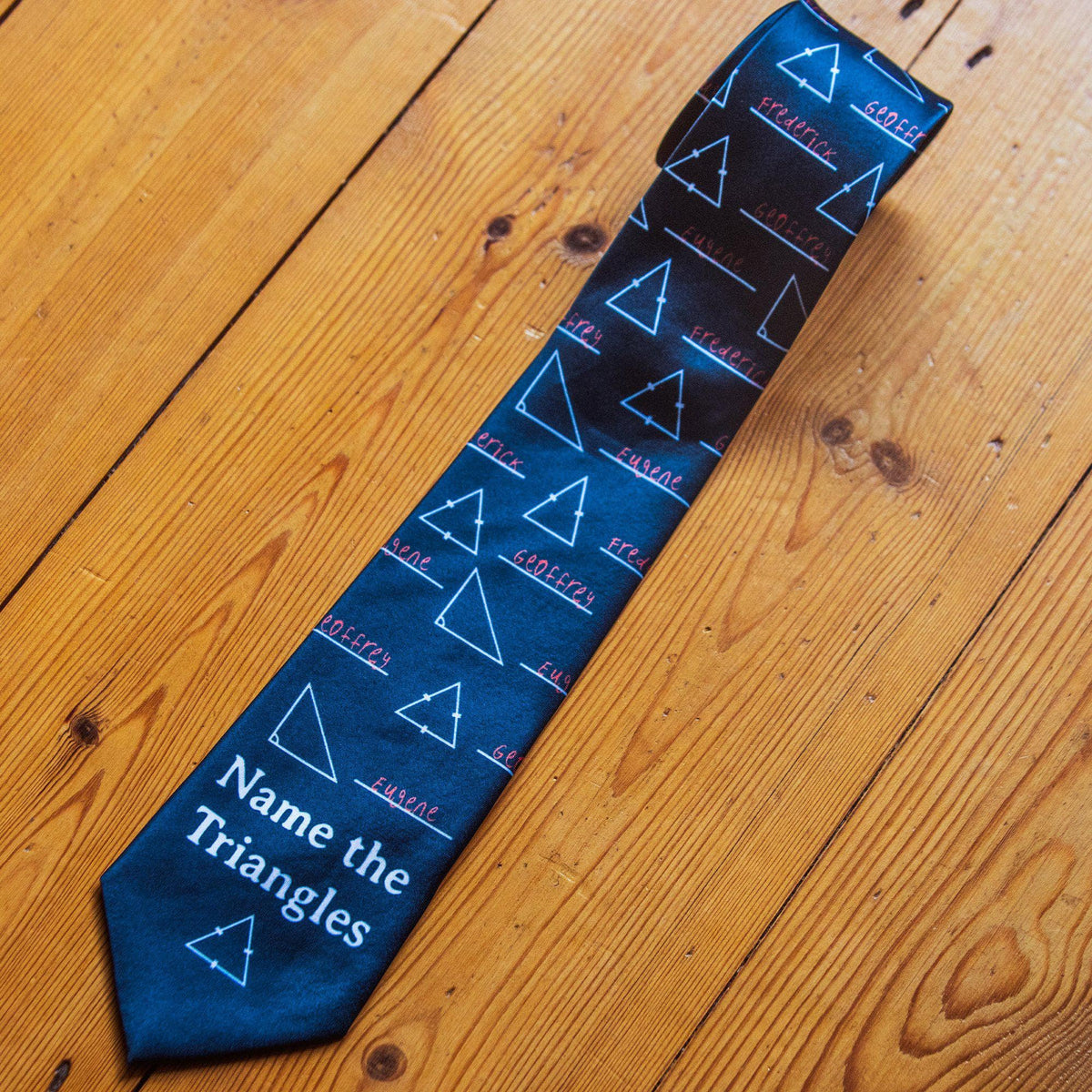 Name The Triangles Neck Tie - Crazy Dog T-Shirts