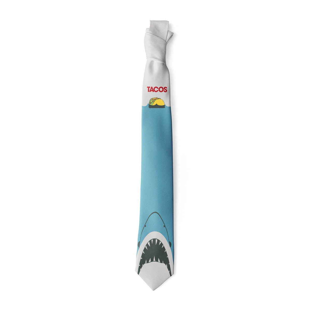 Taco Shark Neck Tie - Crazy Dog T-Shirts