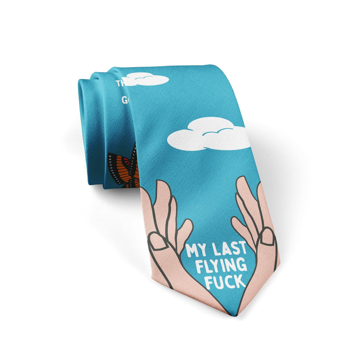 There Goes My Last Flying Fuck Neck Tie - Crazy Dog T-Shirts
