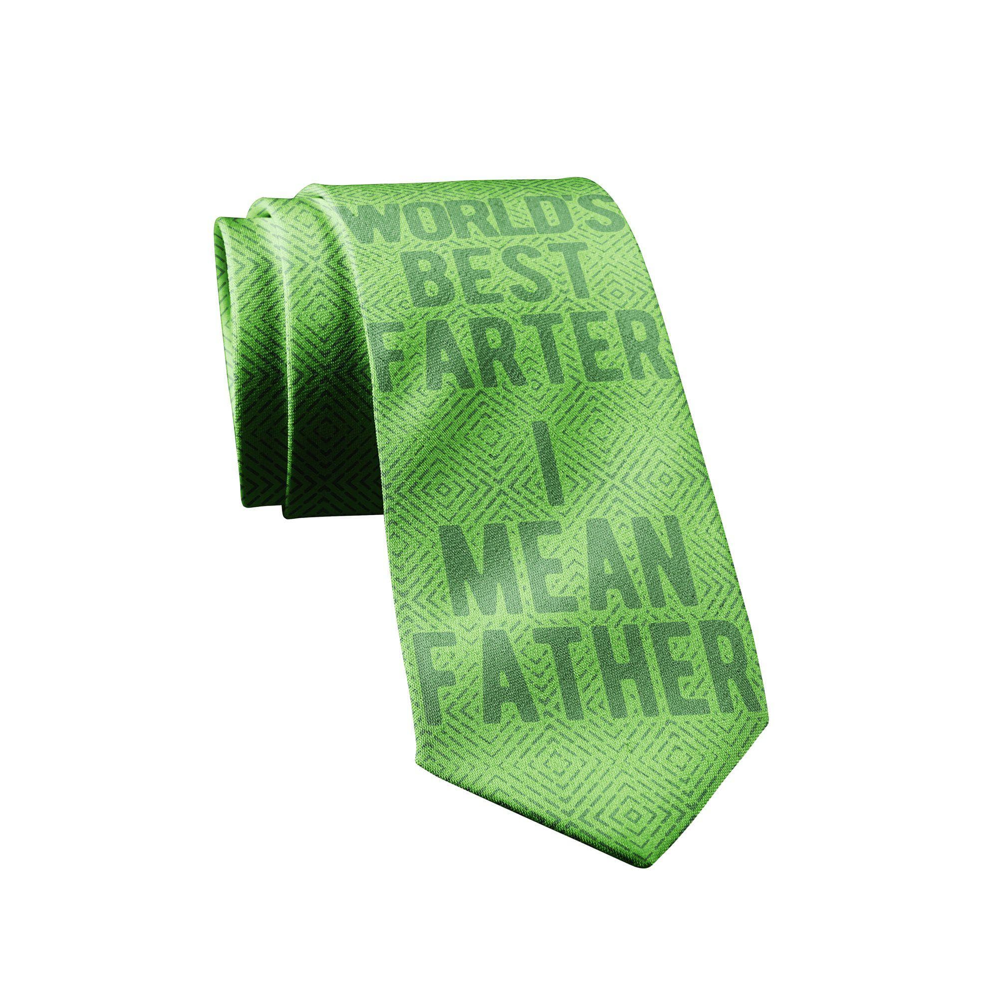 World's Best Farter I Mean Father Neck Tie - Crazy Dog T-Shirts