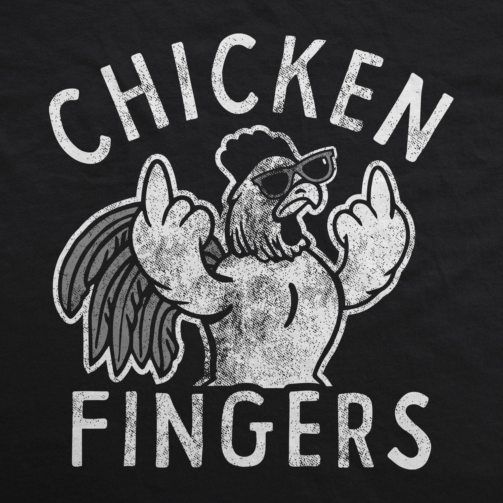 Chicken Fingers Hoodie  -  Crazy Dog T-Shirts