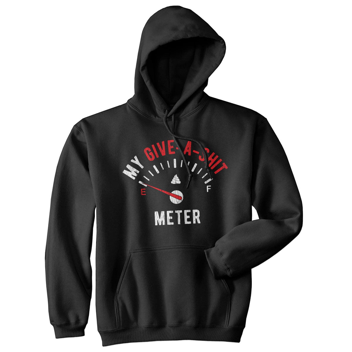 My Give-A-Shit Meter Hoodie - Crazy Dog T-Shirts