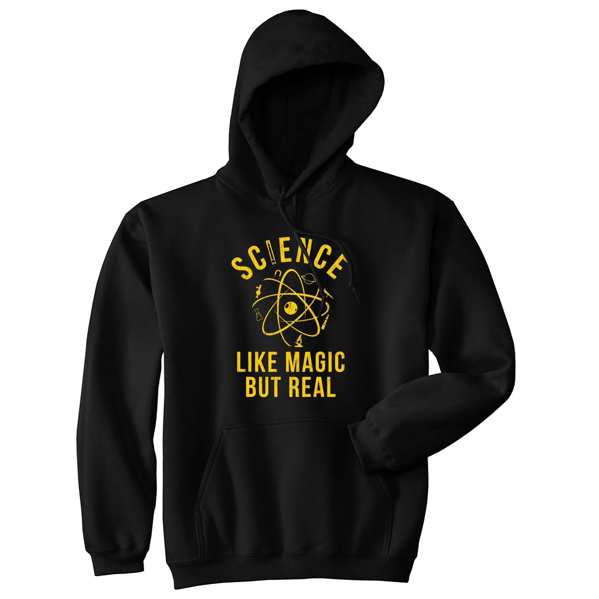 Science Like Magic But Real Hoodie - Crazy Dog T-Shirts