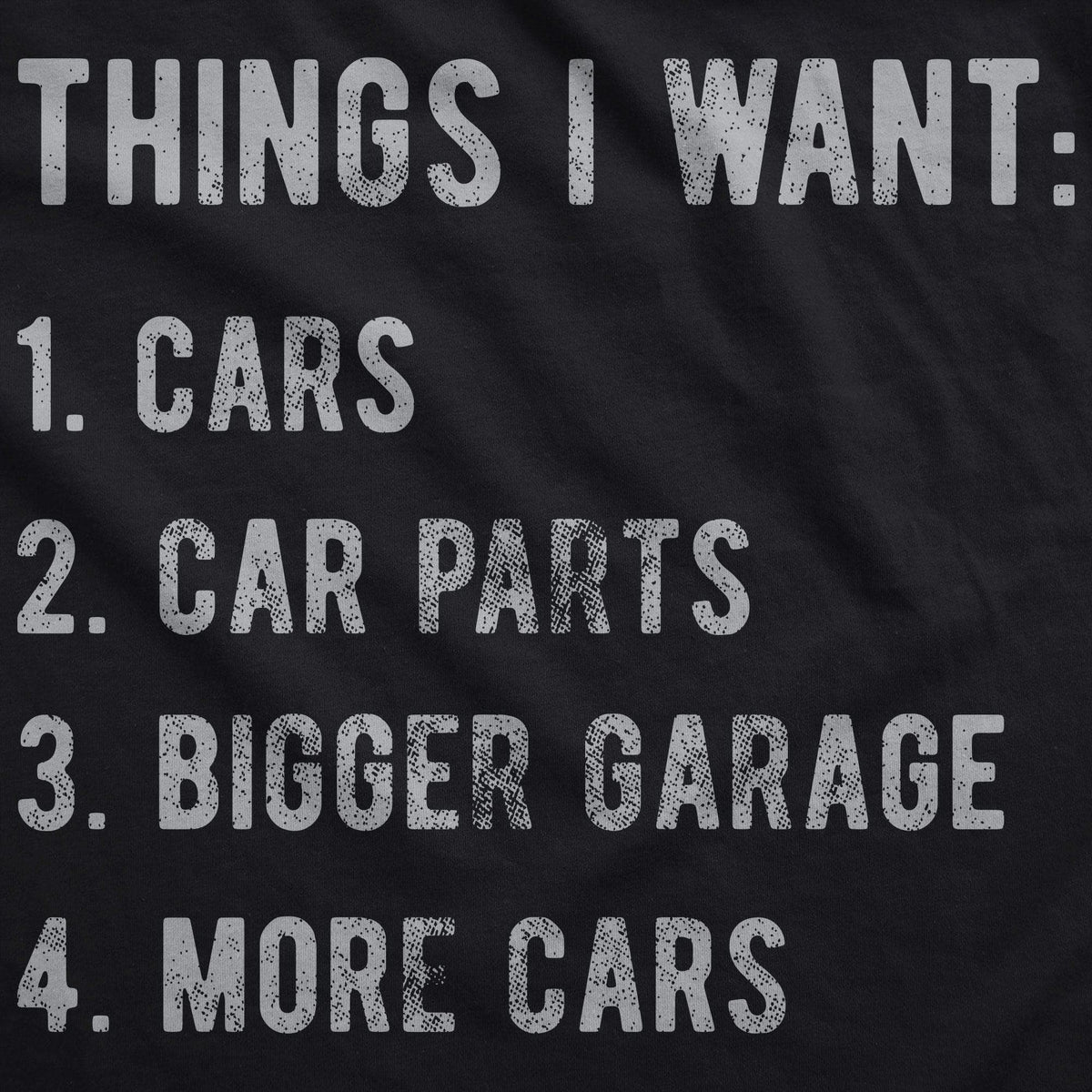 Things I Want List Car Hoodie  -  Crazy Dog T-Shirts