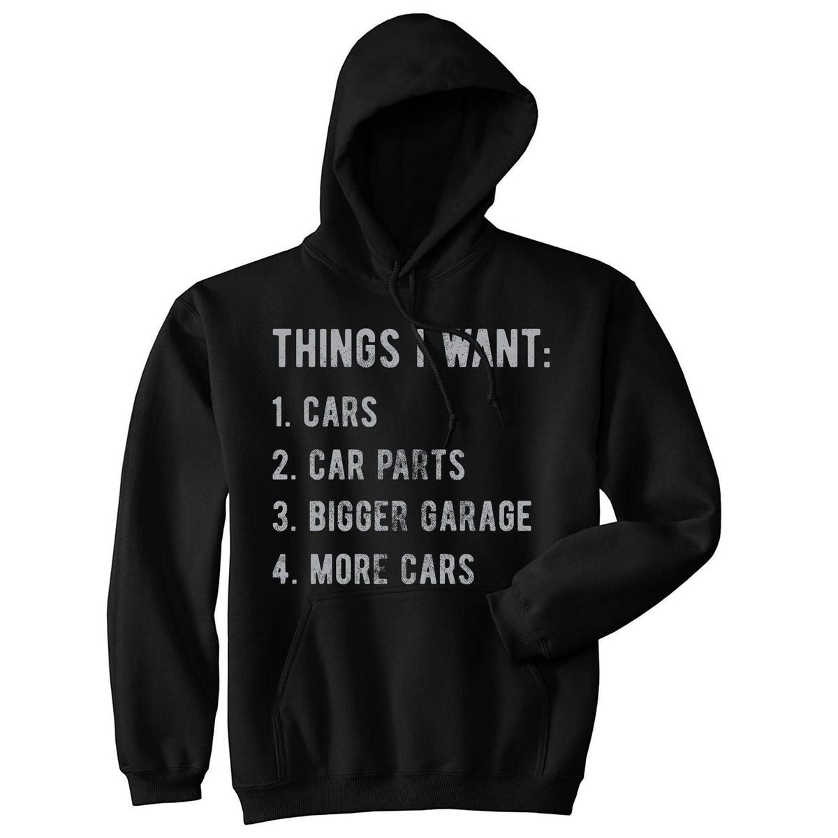 Things I Want List Car Hoodie  -  Crazy Dog T-Shirts