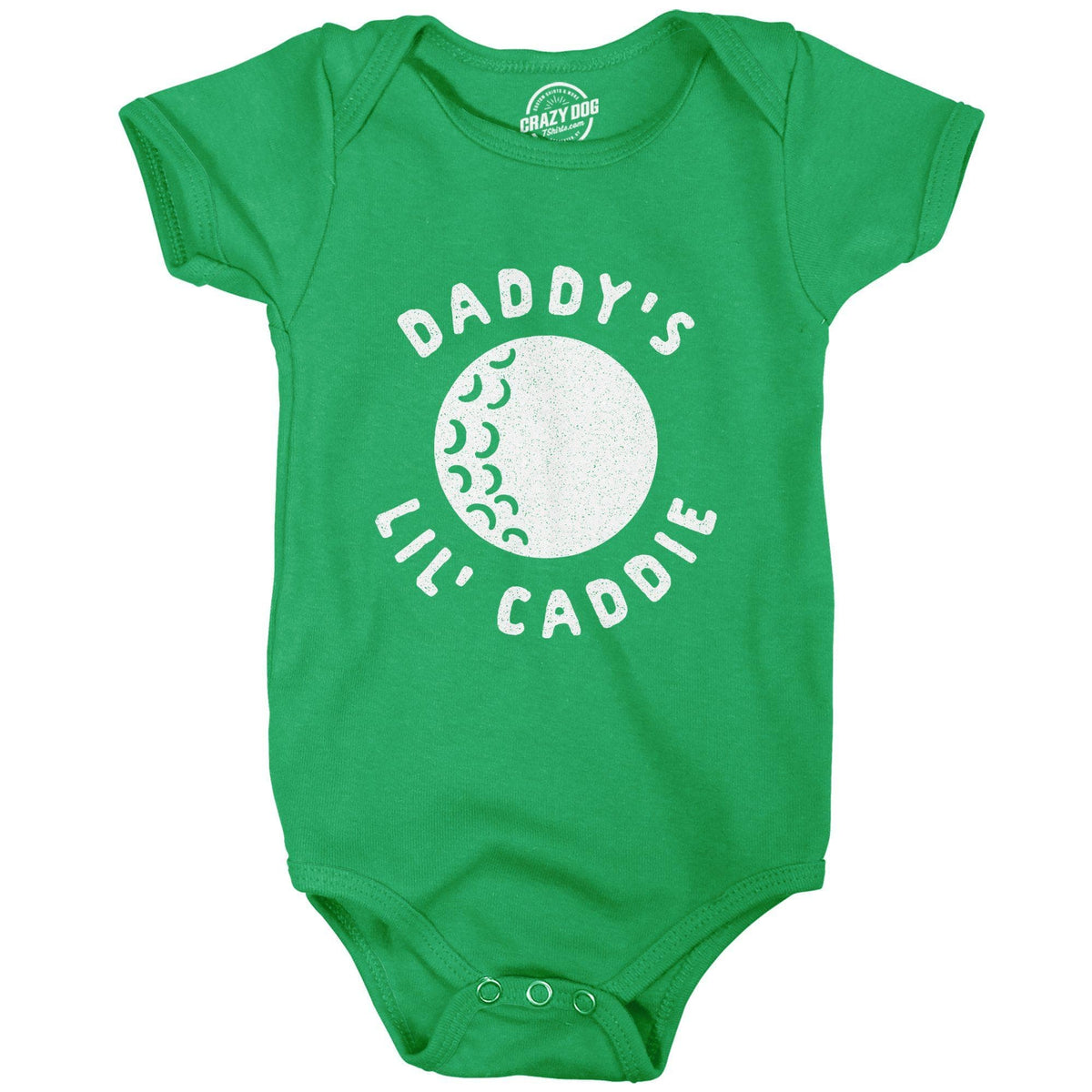 Daddy&#39;s Lil&#39; Caddie Baby Bodysuit - Crazy Dog T-Shirts