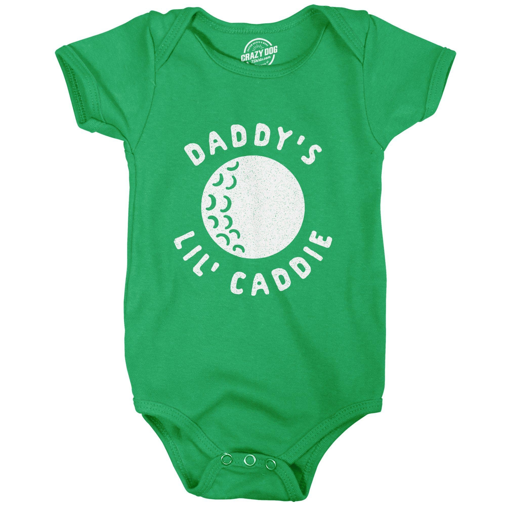 Daddy's Lil' Caddie Baby Bodysuit - Crazy Dog T-Shirts