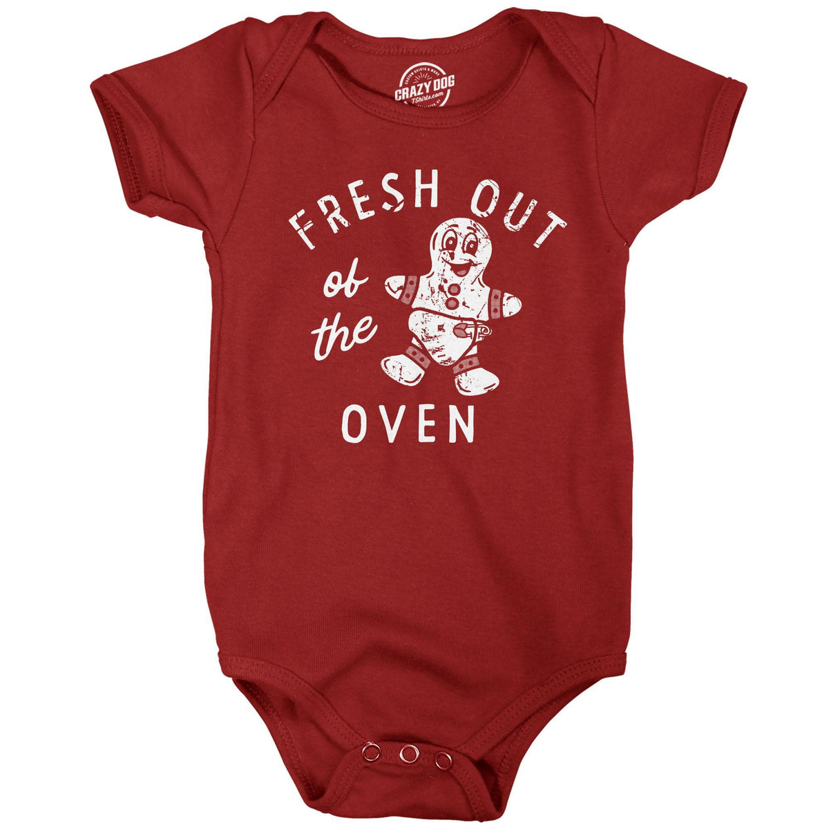 Fresh Out Of The Oven Cookie Baby Bodysuit  -  Crazy Dog T-Shirts