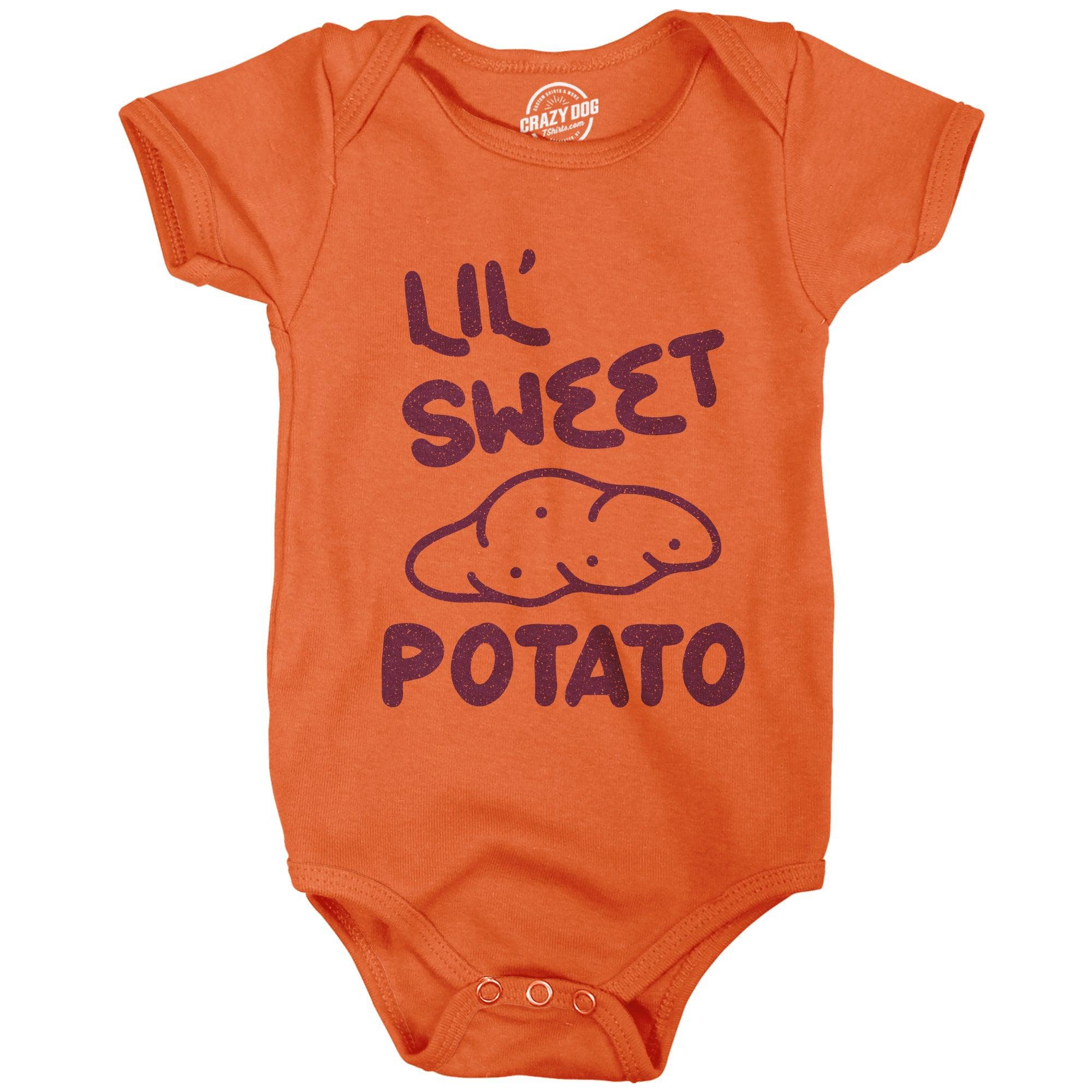 Lil Sweet Potato Baby Bodysuit  -  Crazy Dog T-Shirts