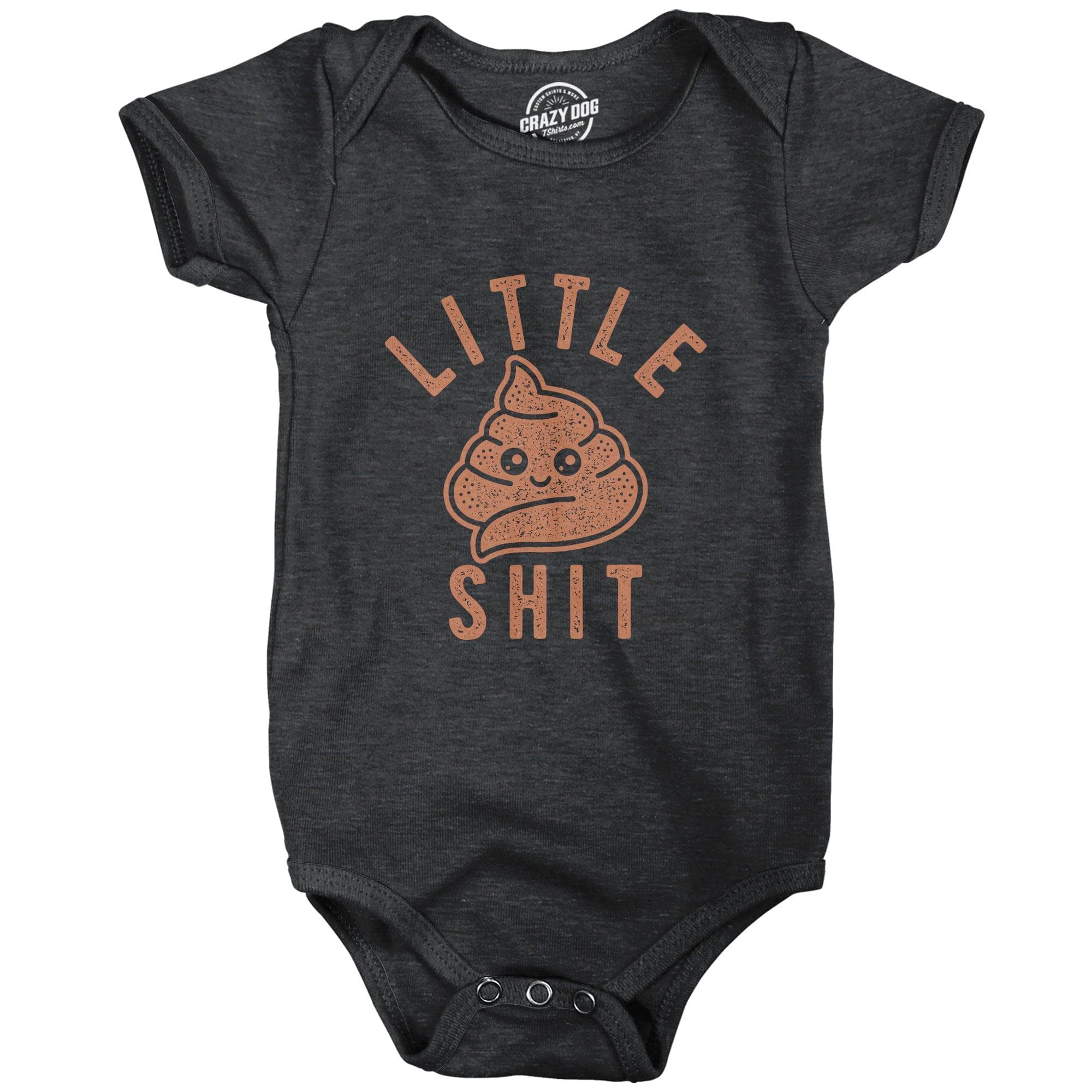 Little Shit Baby Bodysuit  -  Crazy Dog T-Shirts