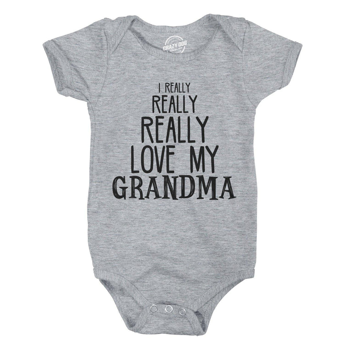 Really Love My Grandma Baby Bodysuit - Crazy Dog T-Shirts