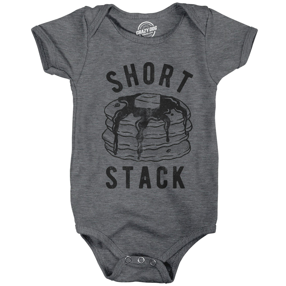 Short Stack Baby Bodysuit - Crazy Dog T-Shirts