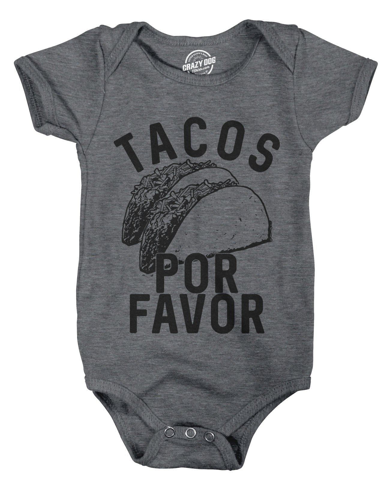 Tacos Por Favor Baby Bodysuit - Crazy Dog T-Shirts