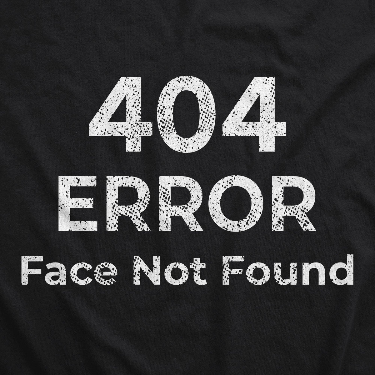 404 Error Face Not Found Face Mask Mask - Crazy Dog T-Shirts