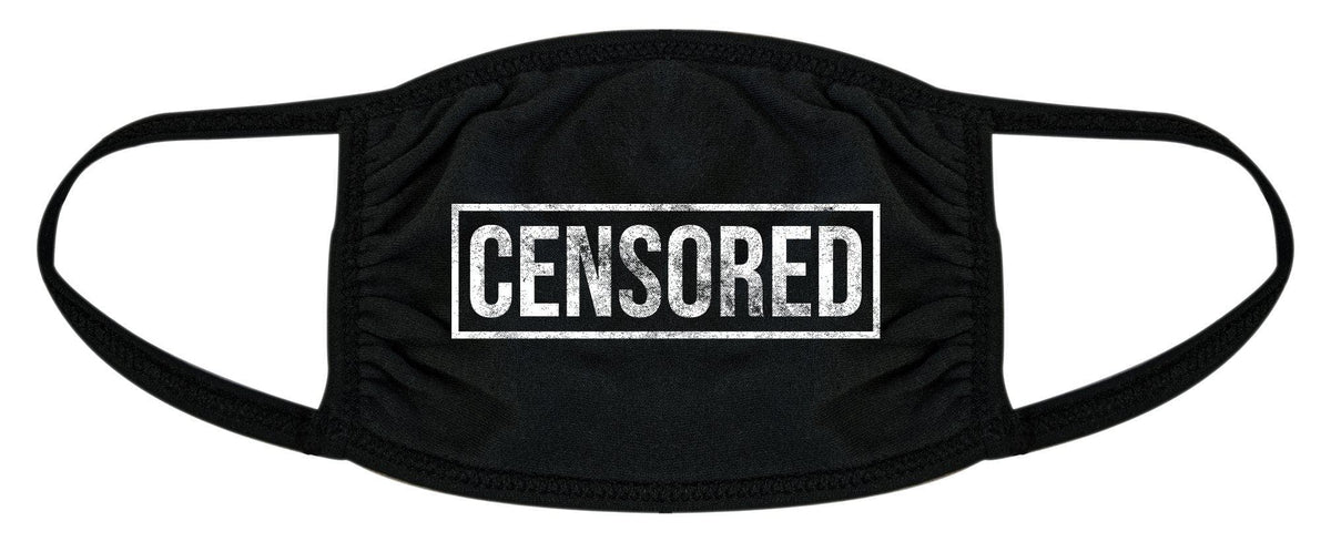 Censored Face Mask Mask - Crazy Dog T-Shirts
