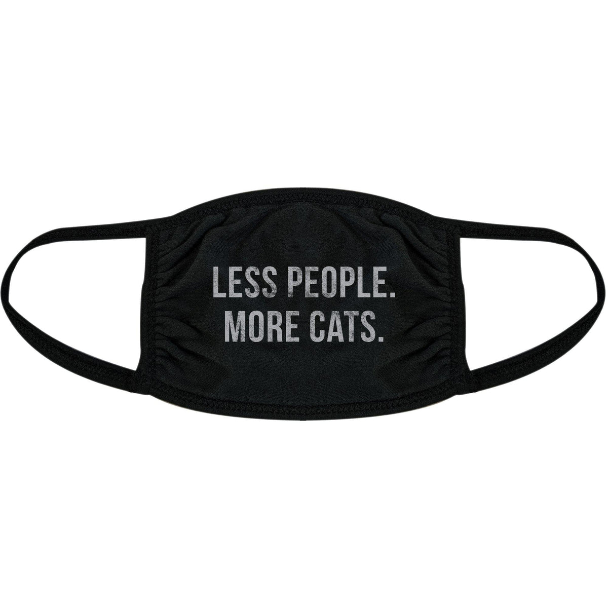 Less People More Cats Face Mask Mask - Crazy Dog T-Shirts
