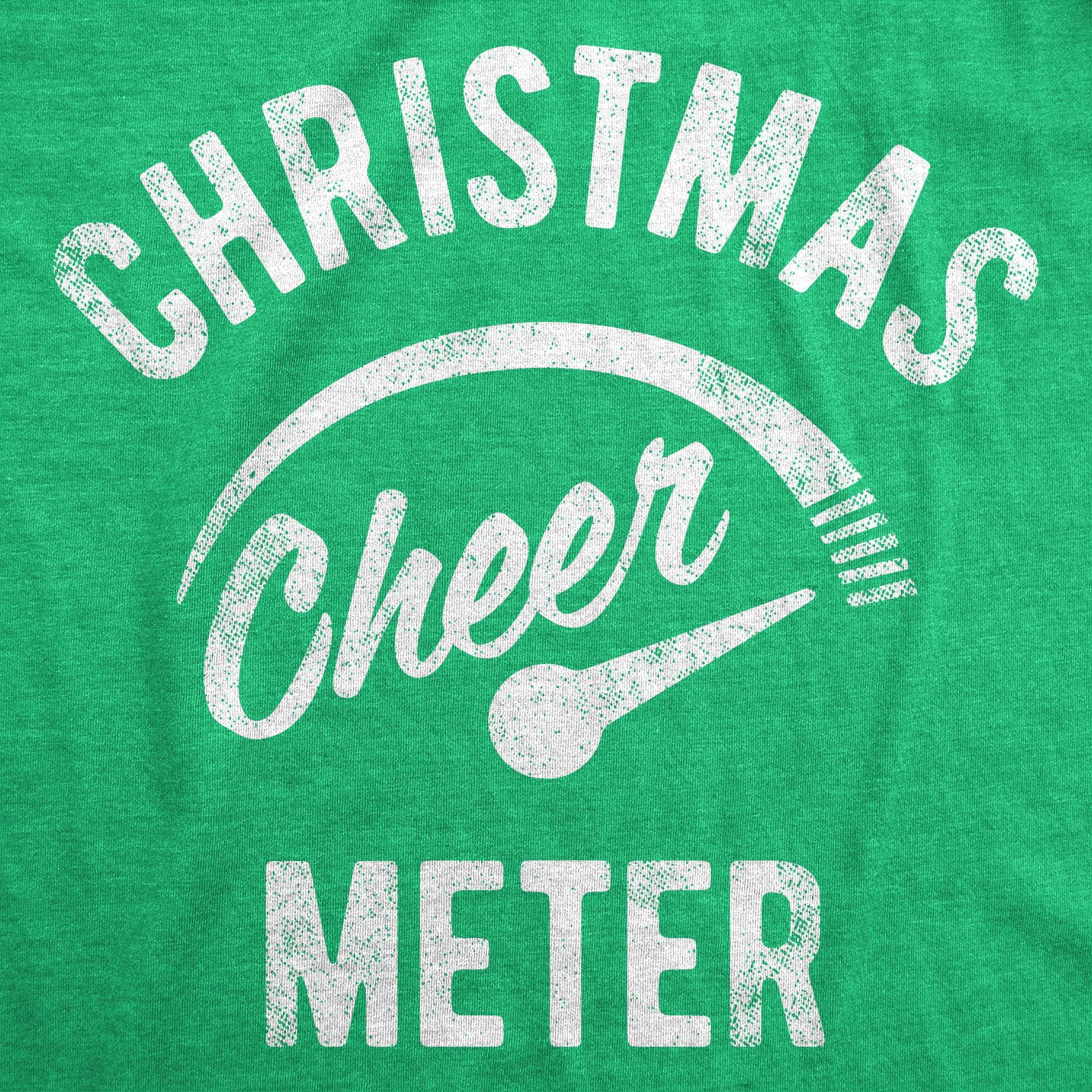 Christmas Cheer Meter Maternity Tshirt  -  Crazy Dog T-Shirts