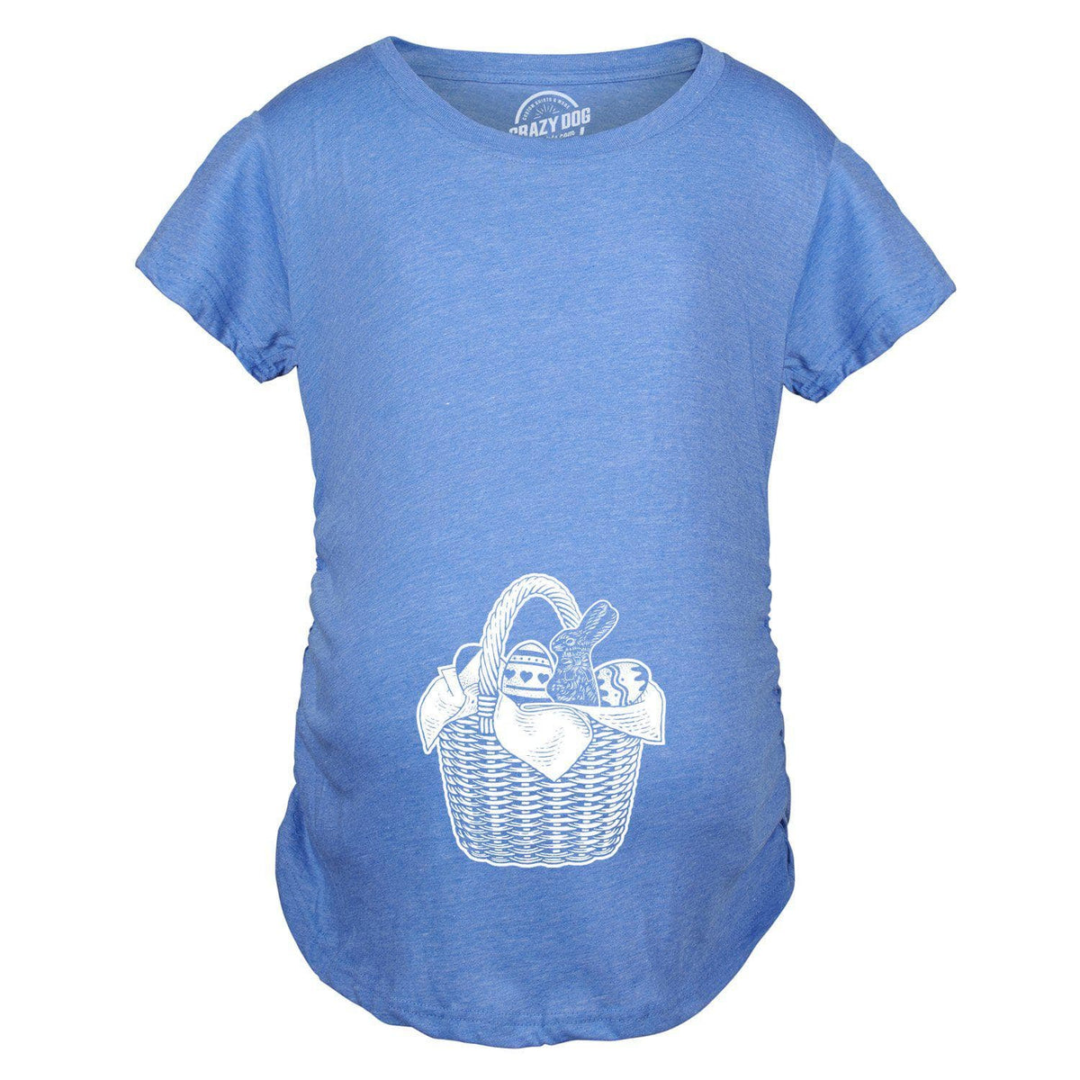 Easter Basket Maternity Tshirt - Crazy Dog T-Shirts