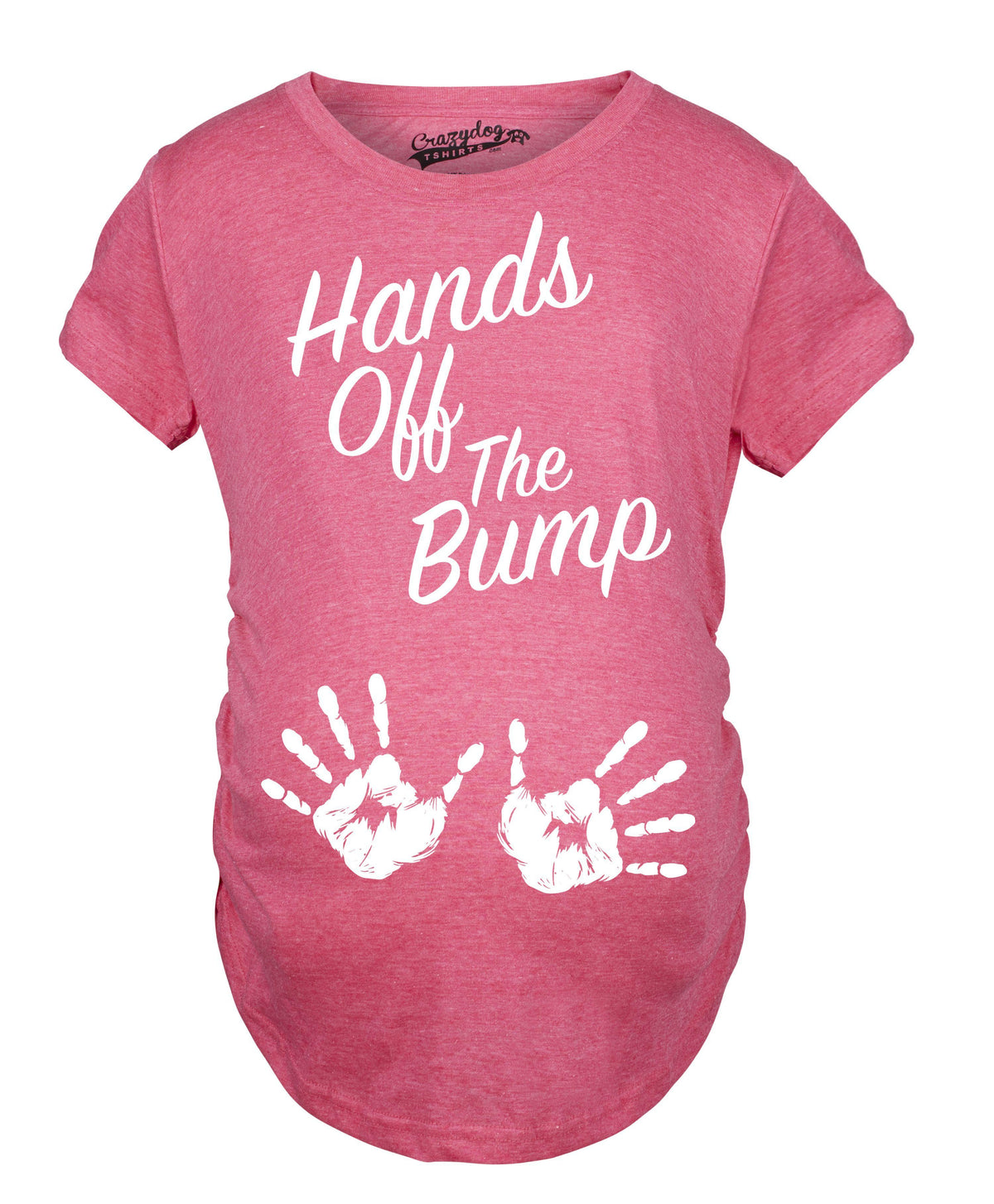 Hands Off The Bump Maternity Tshirt - Crazy Dog T-Shirts