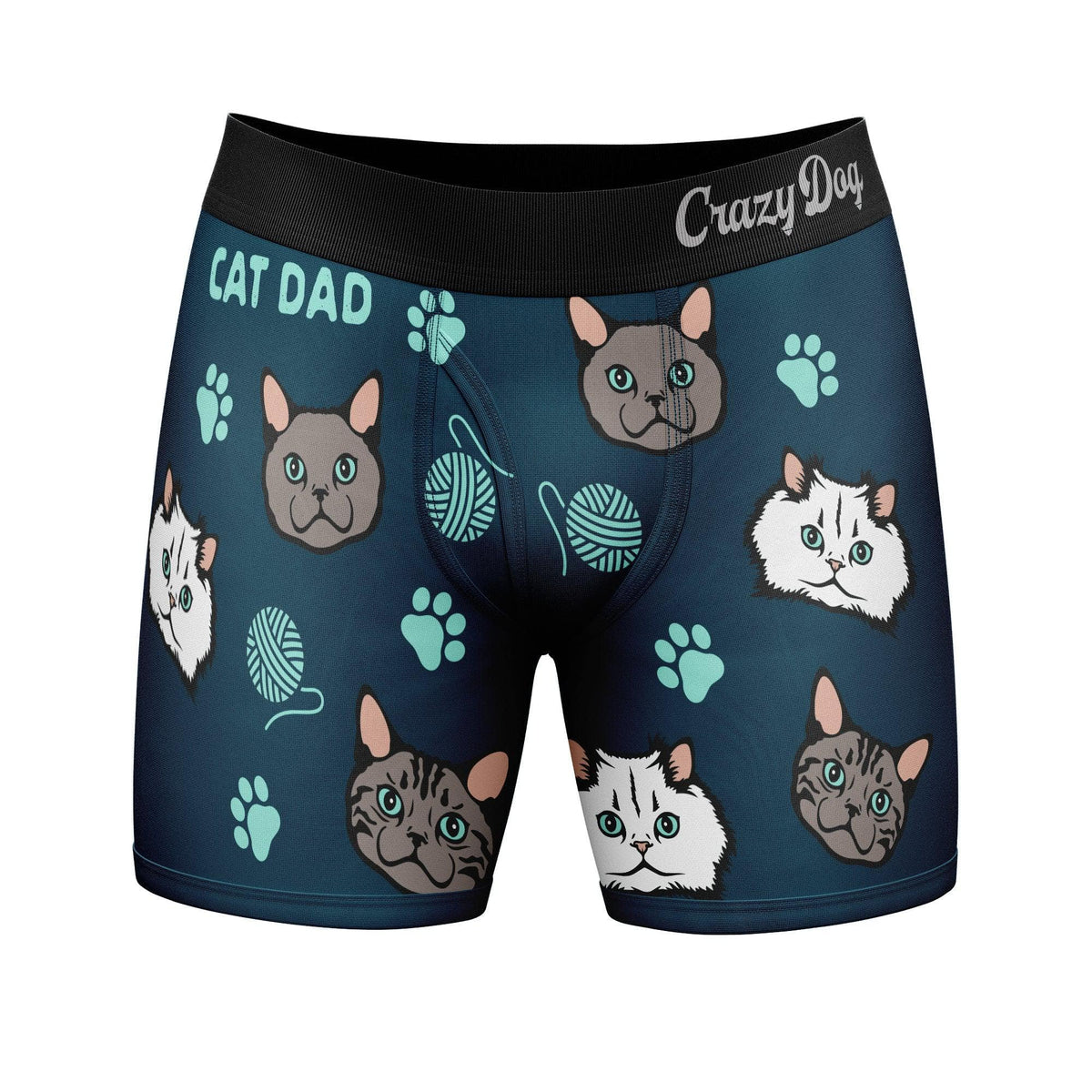 Cat Dad  -  Crazy Dog T-Shirts