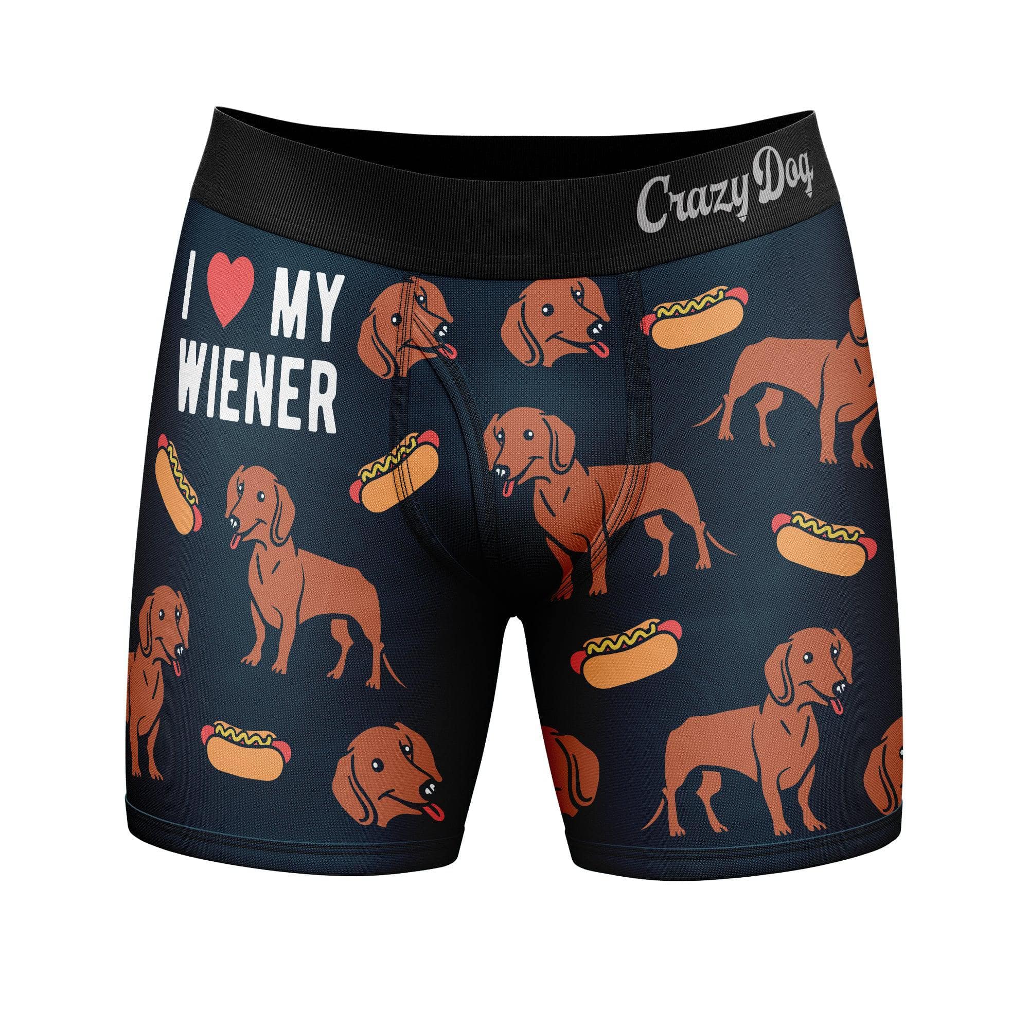 I Love My Wiener  -  Crazy Dog T-Shirts
