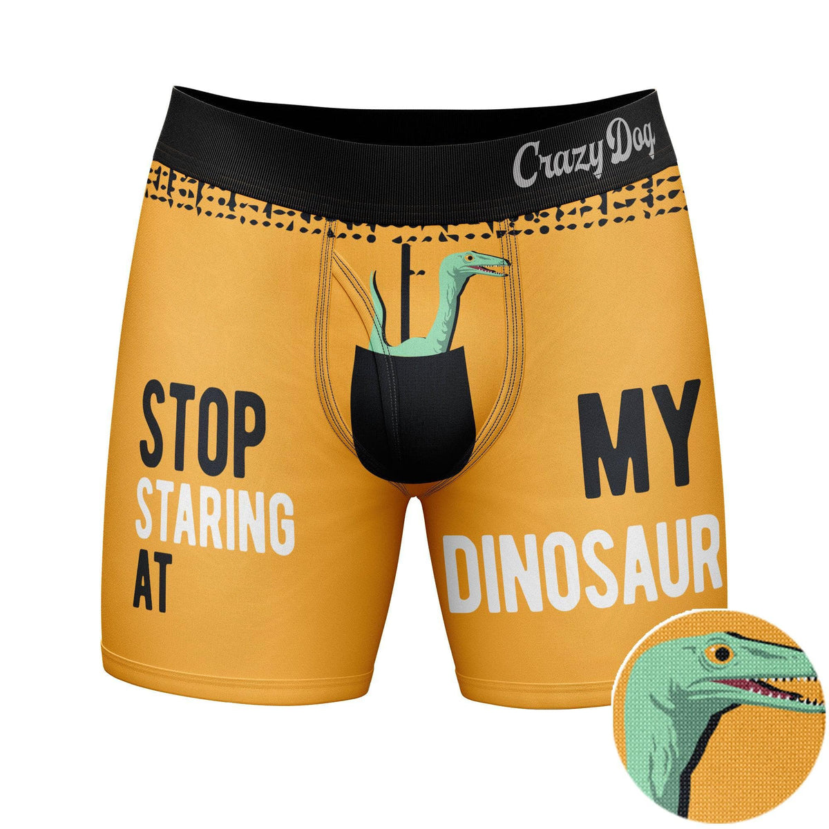 Stop Staring At My Dinosaur  -  Crazy Dog T-Shirts