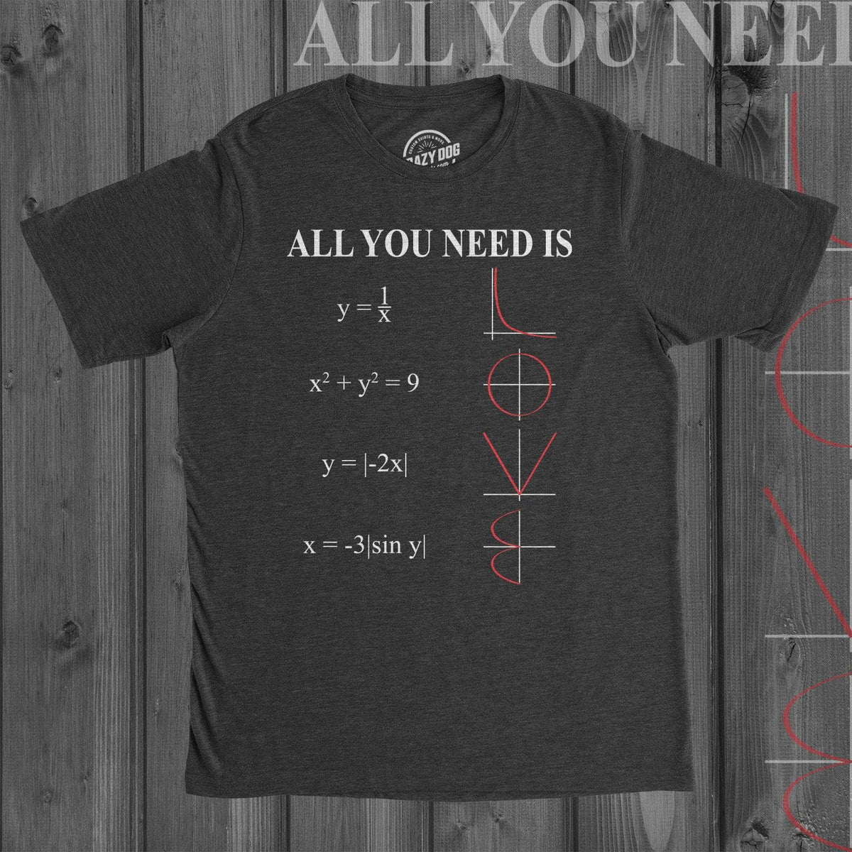 All You Need Is Love Men&#39;s Tshirt  -  Crazy Dog T-Shirts