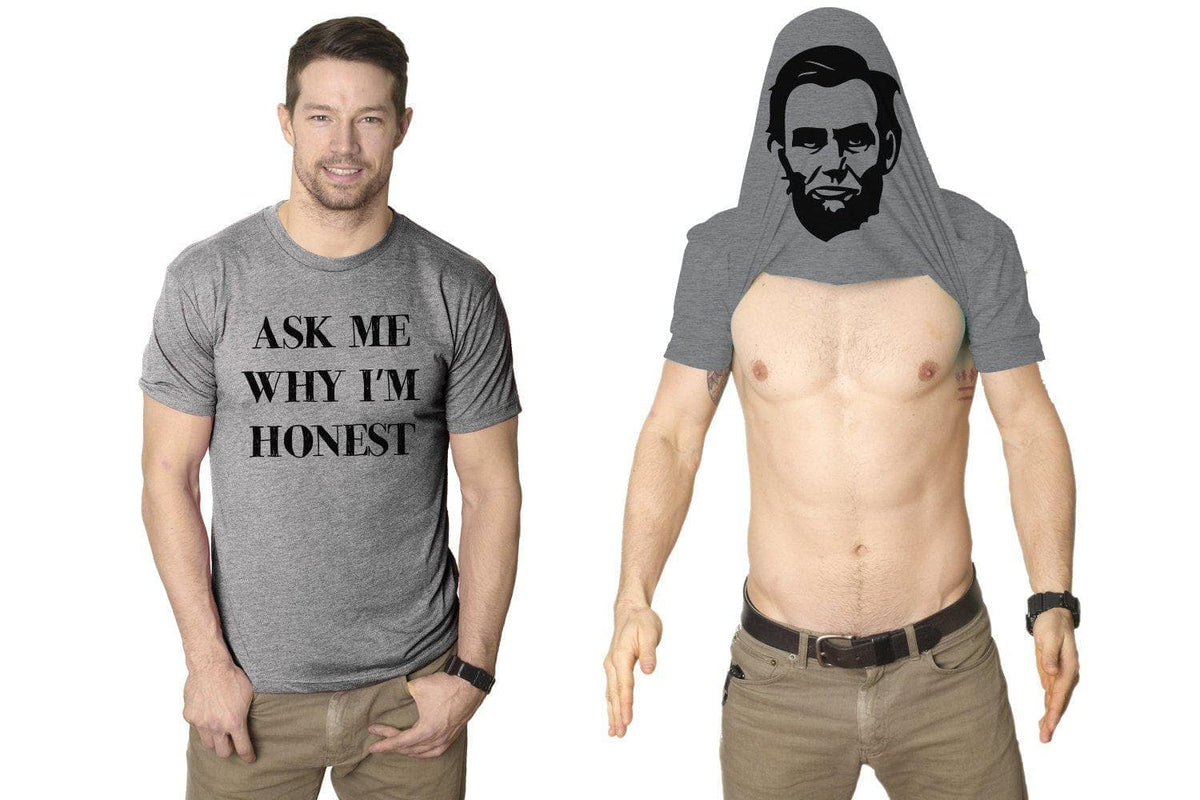 Ask Me Why I&#39;m Honest Men&#39;s Tshirt - Crazy Dog T-Shirts