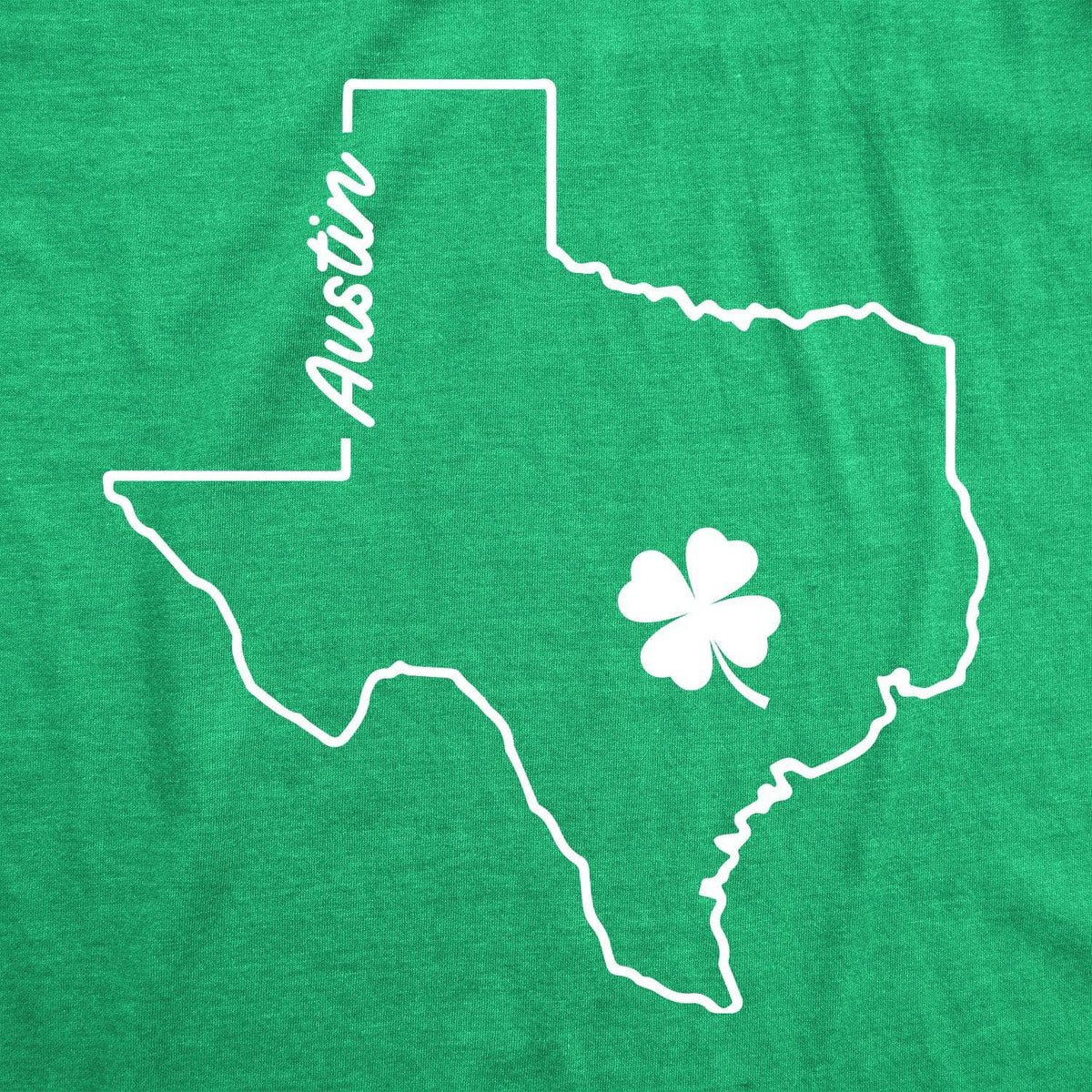 Austin Texas Saint Patrick&#39;s Men&#39;s Tshirt  -  Crazy Dog T-Shirts
