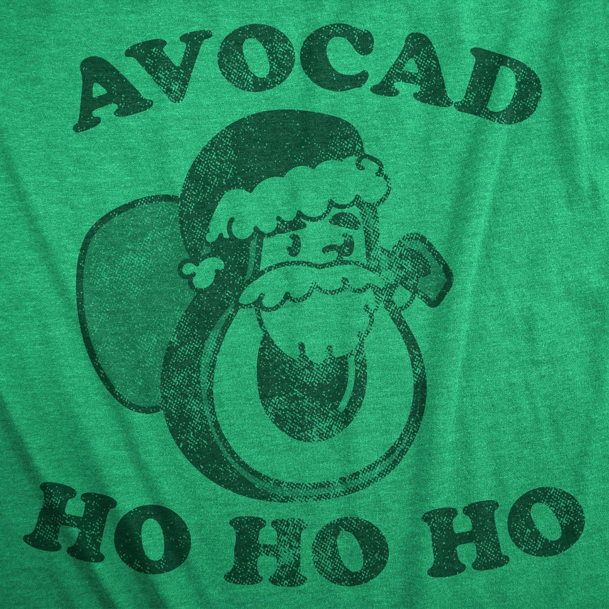 Avocad Ho Ho Ho Men's Tshirt  -  Crazy Dog T-Shirts