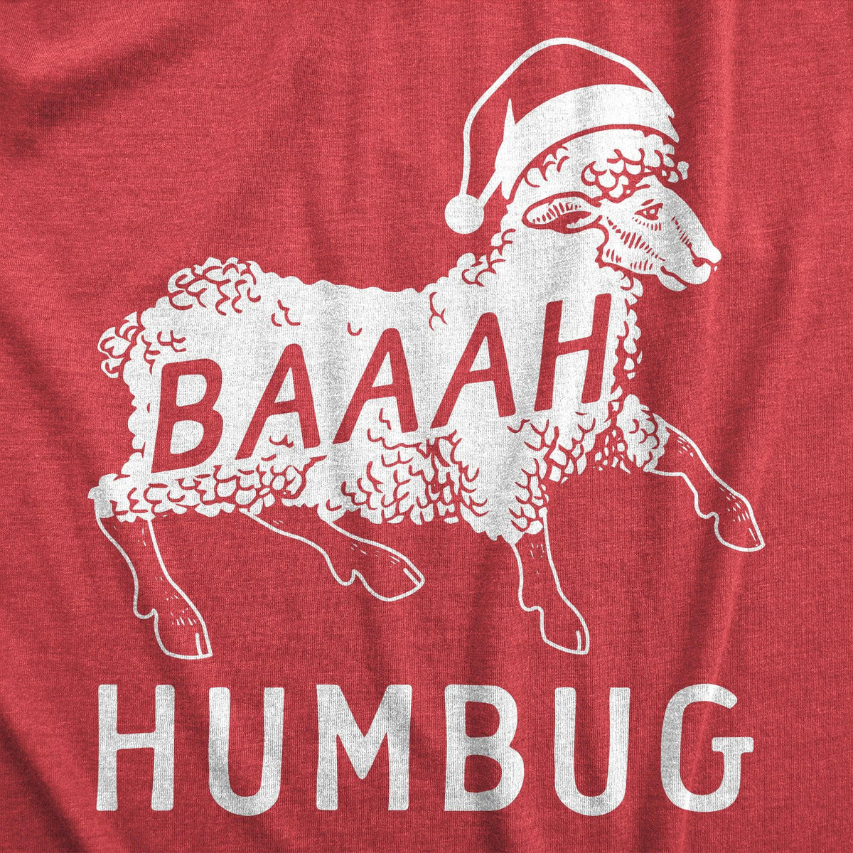 Baaah Humbug Men&#39;s Tshirt  -  Crazy Dog T-Shirts