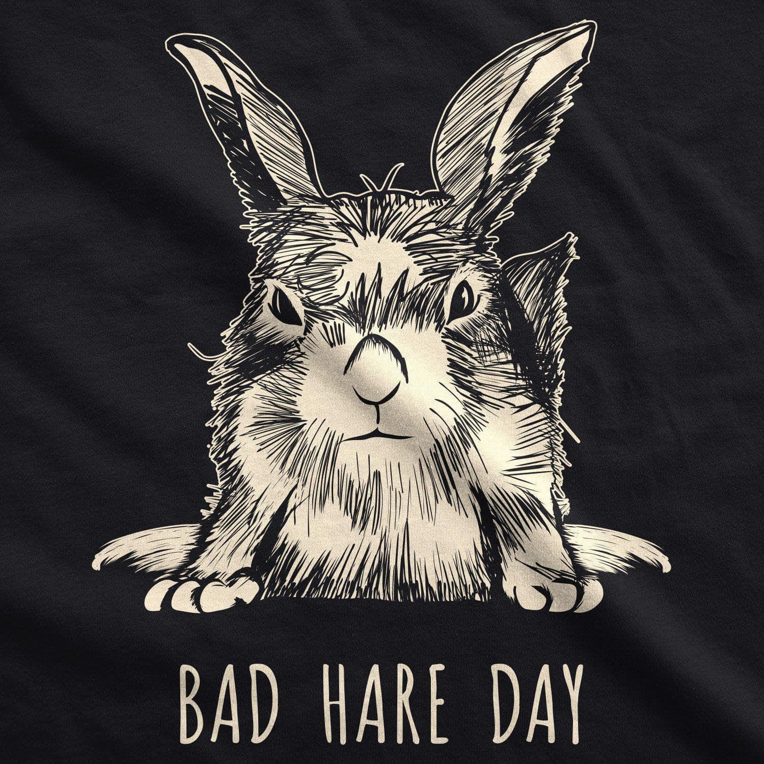 Bad Hare Day Men's Tshirt  -  Crazy Dog T-Shirts