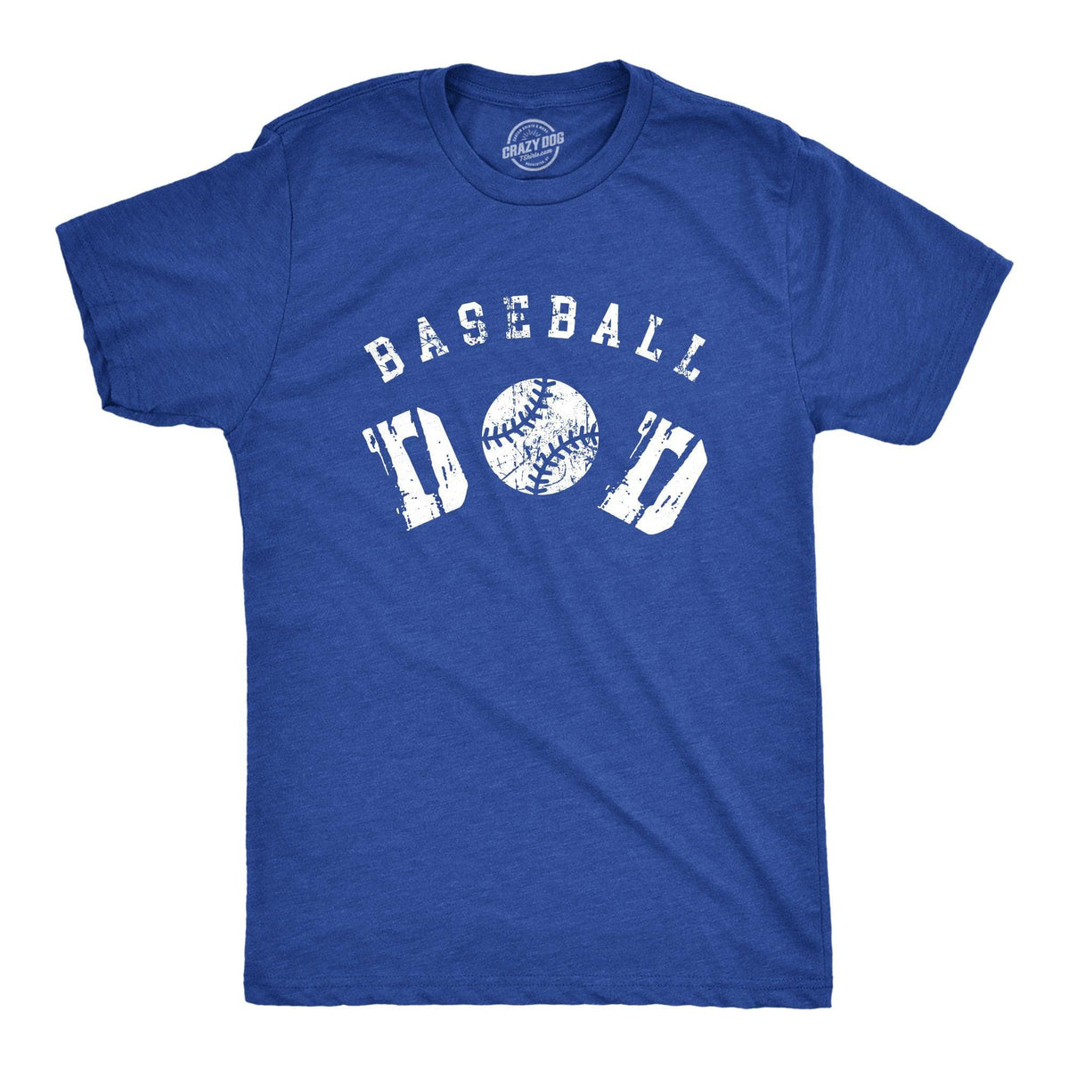 Baseball Dad Men&#39;s Tshirt  -  Crazy Dog T-Shirts